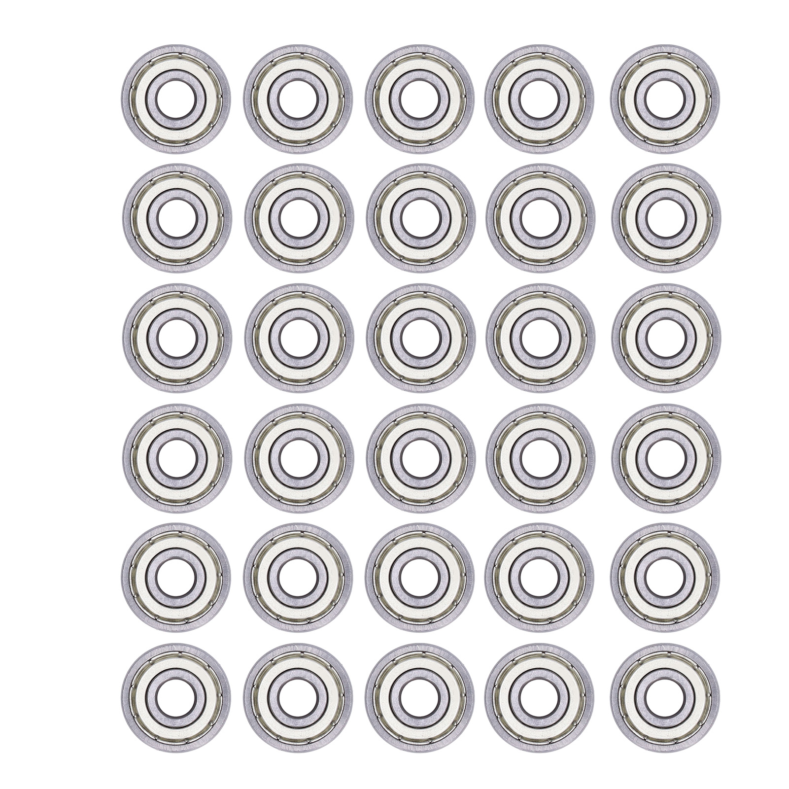 Losnummer Von 20 Miniatur-leichtmetall-stahlkugellagern Mit Abgedichtetem Eisenkäfig Und Tiefen Rillen Für Radial- Und Axialbelastung 624