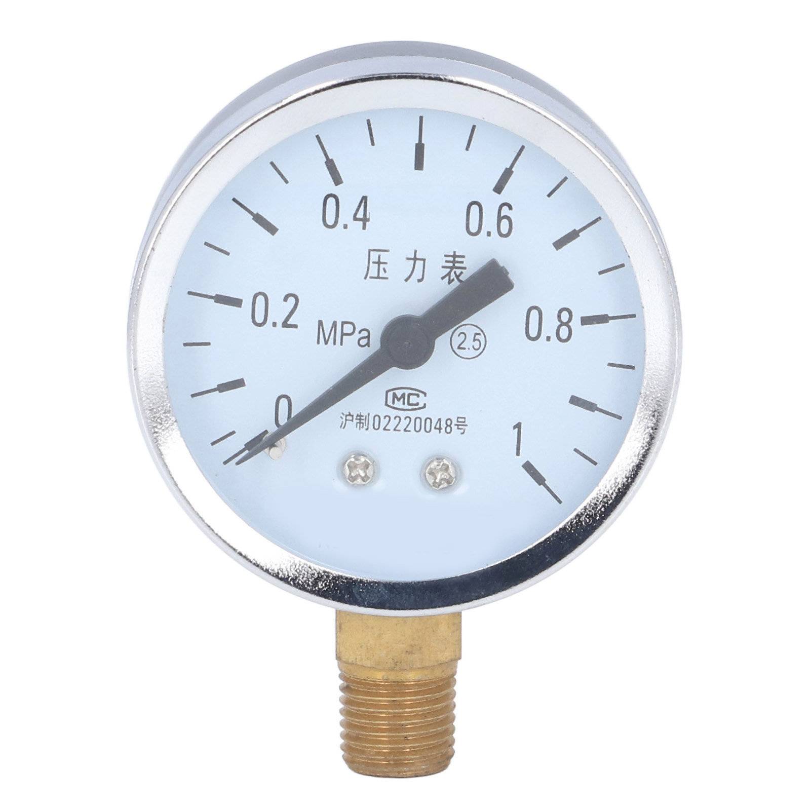 Hochpräzisions-manometer 1/4 Npt Mit Übersichtlichem Zifferblatt Und Eisengehäuse Für Trinkwasser-, Erdöl- Und Chemieanwendungen