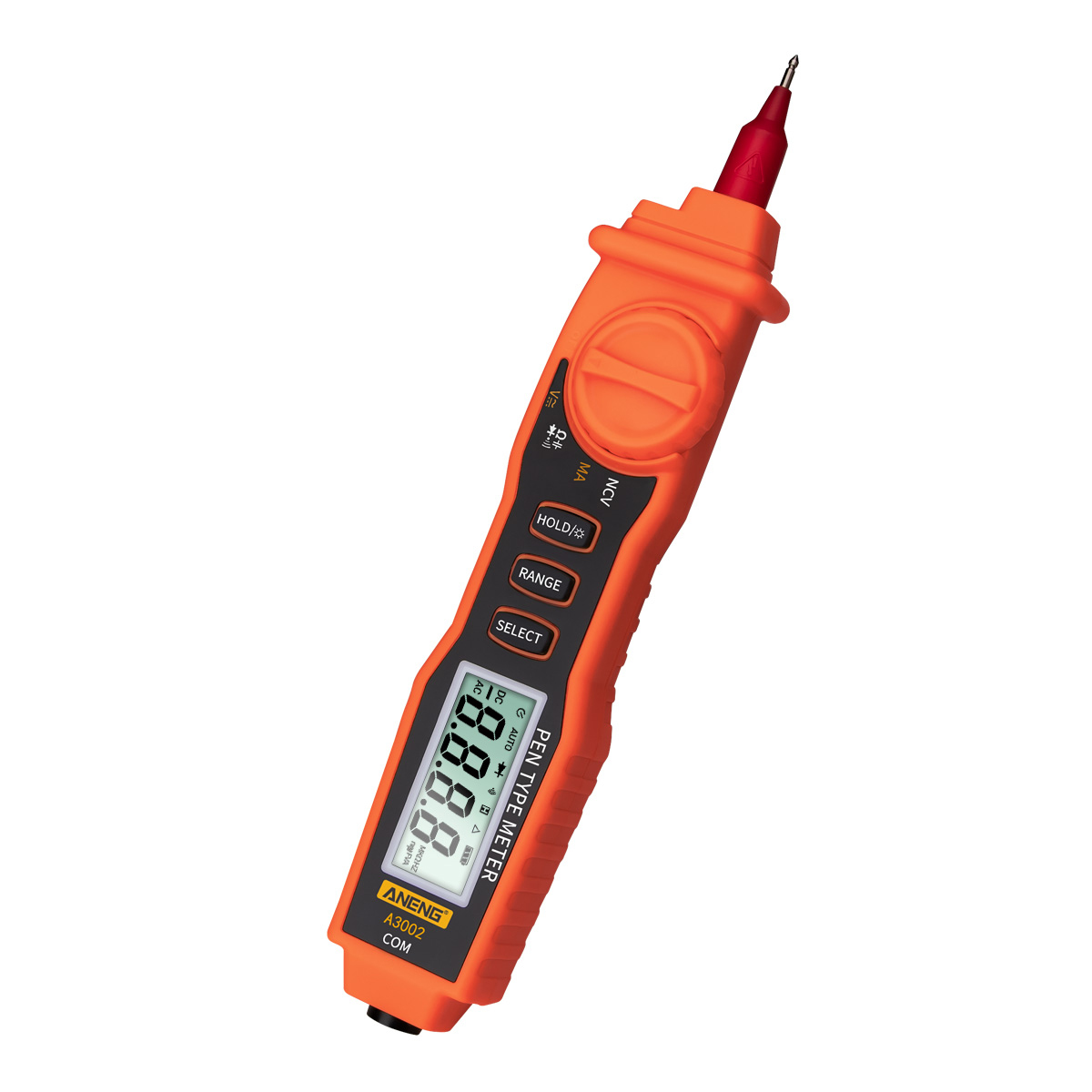 Aneng A3002 Stiftmultimeter, 4000 Zähler, Digitales Berührungsloses Messgerät Im Taschenformat, Ac/dc-spannungs- Und Diodendurchgangsprüfer Mit Hintergrundbeleuchtung Und Taschenlampe