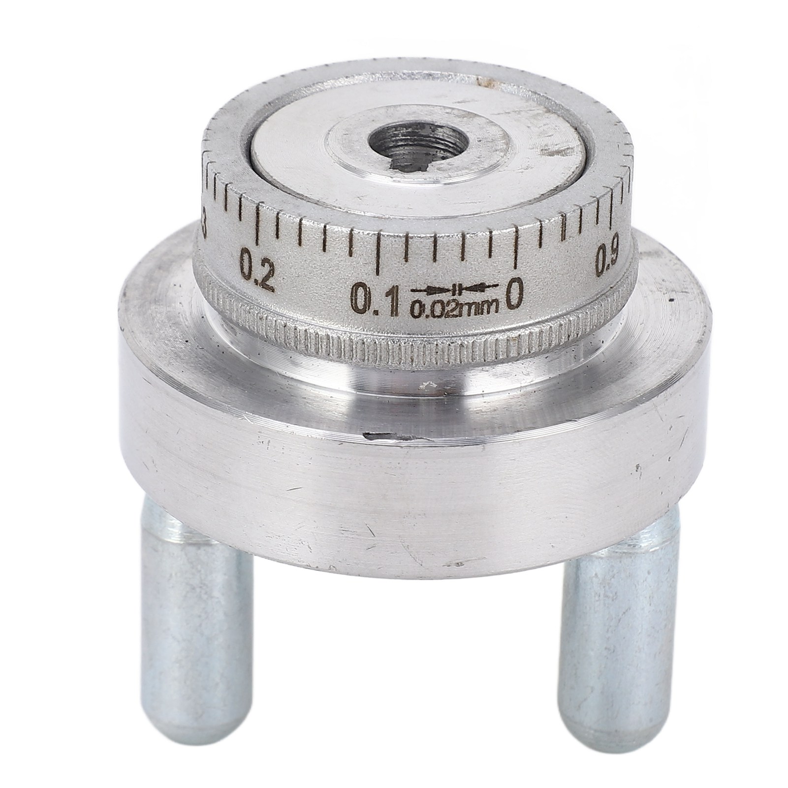 Miniatur-drehbank-schwungrad Mit 50 Mm (2 Zoll) Kurbelgriff Aus Aluminiumlegierung, 0-1 Mm Teilung
