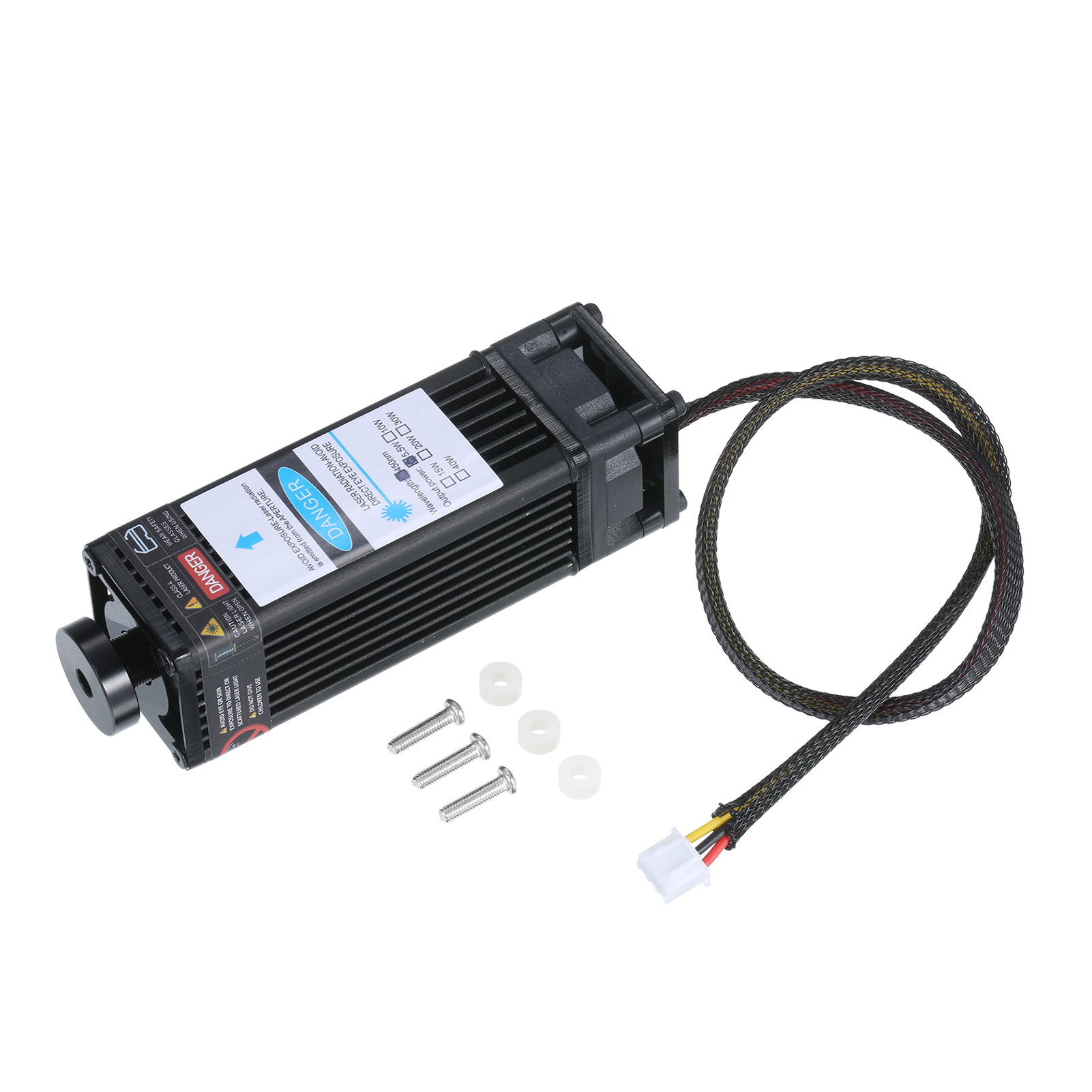 5500-mw-lasermodul Mit 450-nm-blauviolettem Laserkopf Für Lasergravierer, -markierer Und -schneidwerkzeuge Für Holz.