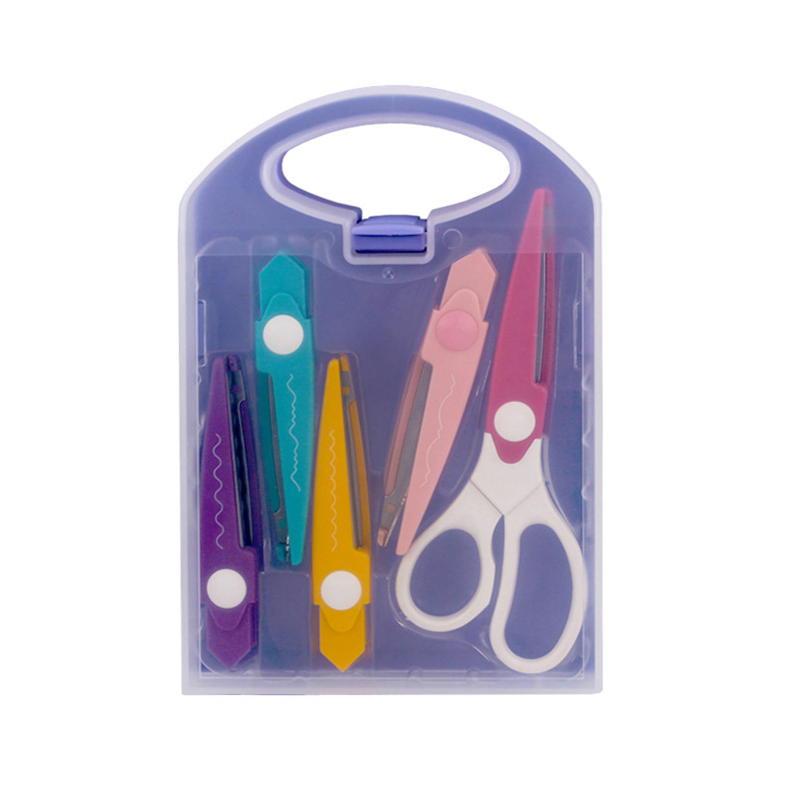 Set Mit 5 Bastelscheren Mit Zierkante Zum Papierschneiden, Für Diy-scrapbooking, Quilling Und Andere Bastelarbeiten Für Kinder, Schule, Büro Und Erwachsene