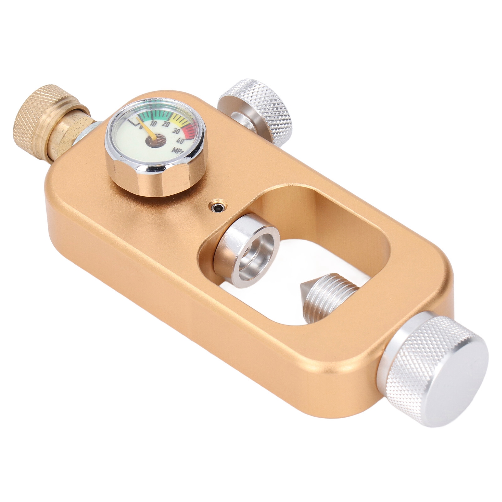 Din-ventiladapter Aus Aluminiumlegierung Zum Befüllen Von Tauchflaschen Mit 40-mpa-manometer Für Standard-kjh-ventile