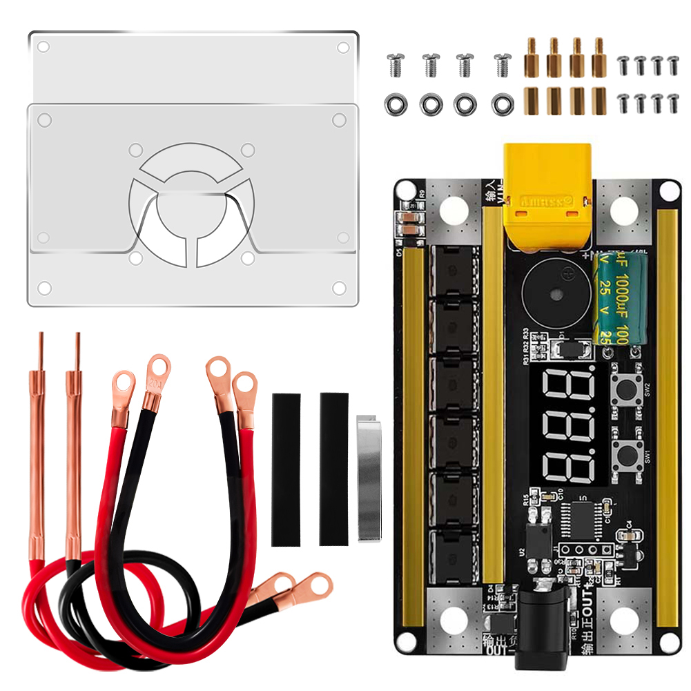 Steuerplatine Für Mini-punktschweißgeräte Mit 99 Einstellbaren Leistungsstufen Für Bleiakkumulatoren, Modellbootbatterien, Autobatterien Und 0,1–0,2 Mm Nickelfolie
