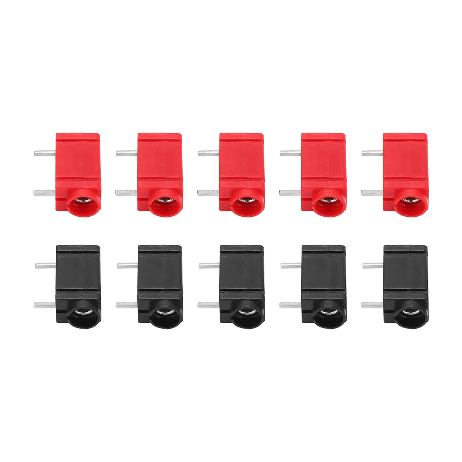 10 Stück 4 Mm Silberne Messing-bananenstecker Für Leiterplatten, Hohe Leitfähigkeit, Stabile Korrosionsbeständigkeit, Panel-steckverbinder Für Multimeter