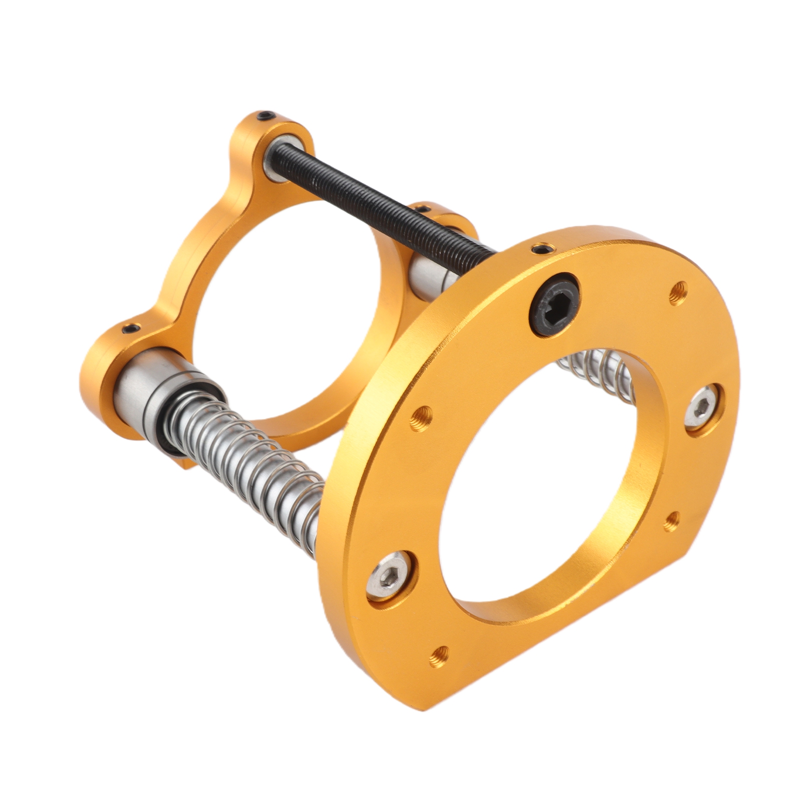Verstellbarer Frästisch Mit Hubmechanismus (63,5–65 Mm Durchmesser), Fräsbasis Aus Aluminium Unter Dem Tisch, Hubsystem, Klemmung, Gold