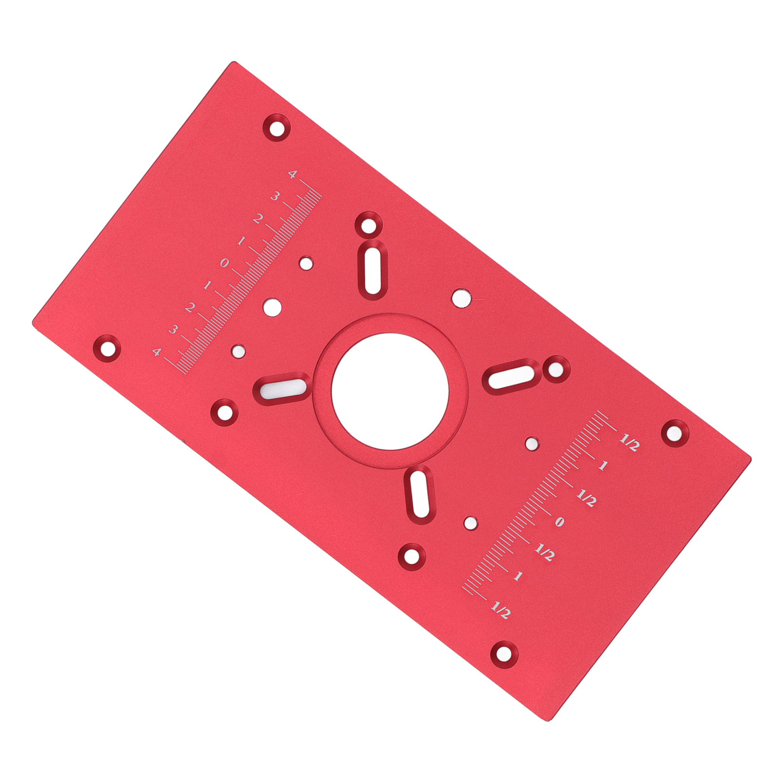Einlegeplatte Aus Aluminiumlegierung Für Frästische, Grundlegendes Zubehör Für Die Holzbearbeitung, Rot