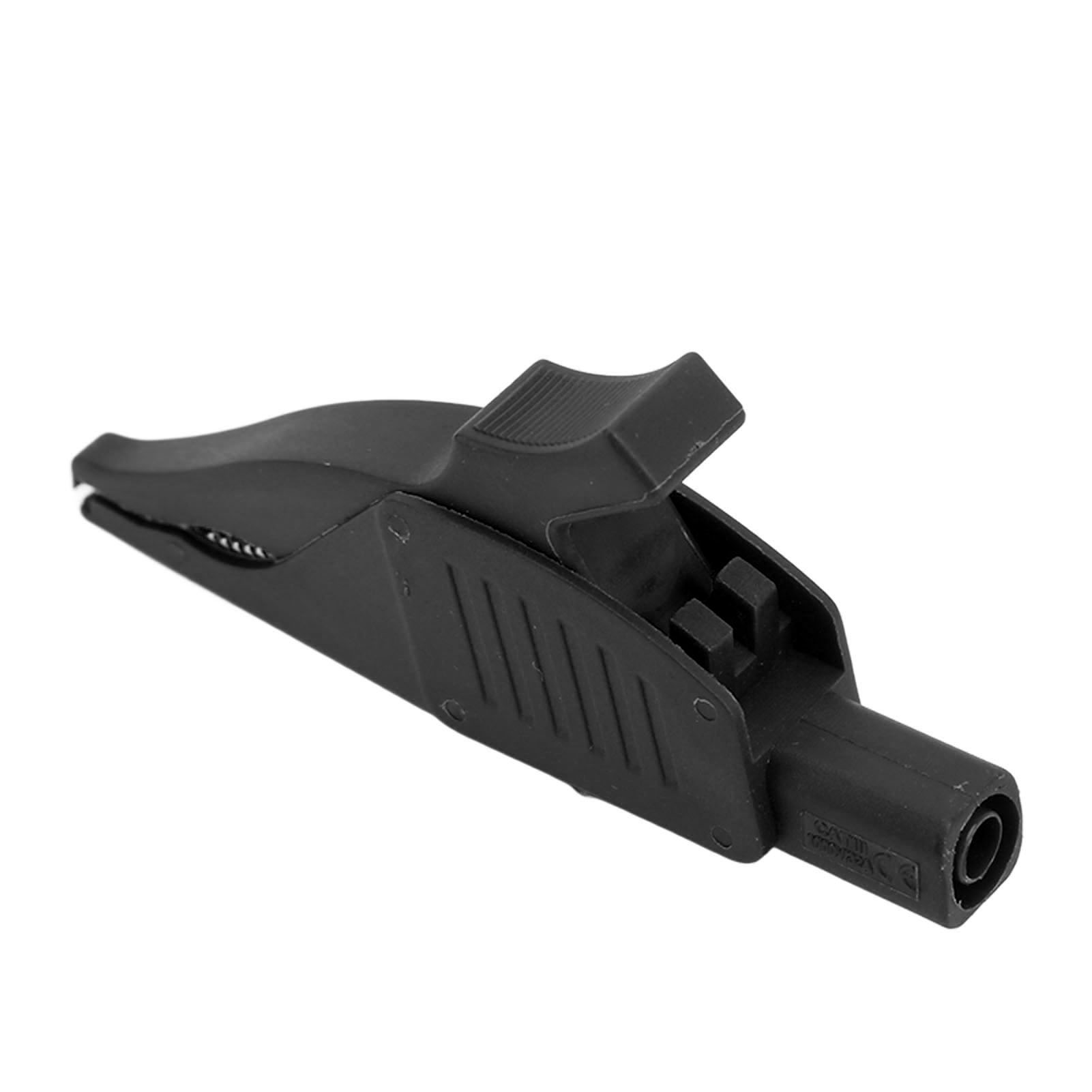Elektrische Klemme Aus Messing Mit Pa-mantelisolierung Und 4-mm-sicherheitsspitze Für 32-a-/1000-v-autobatterien, Schwarz