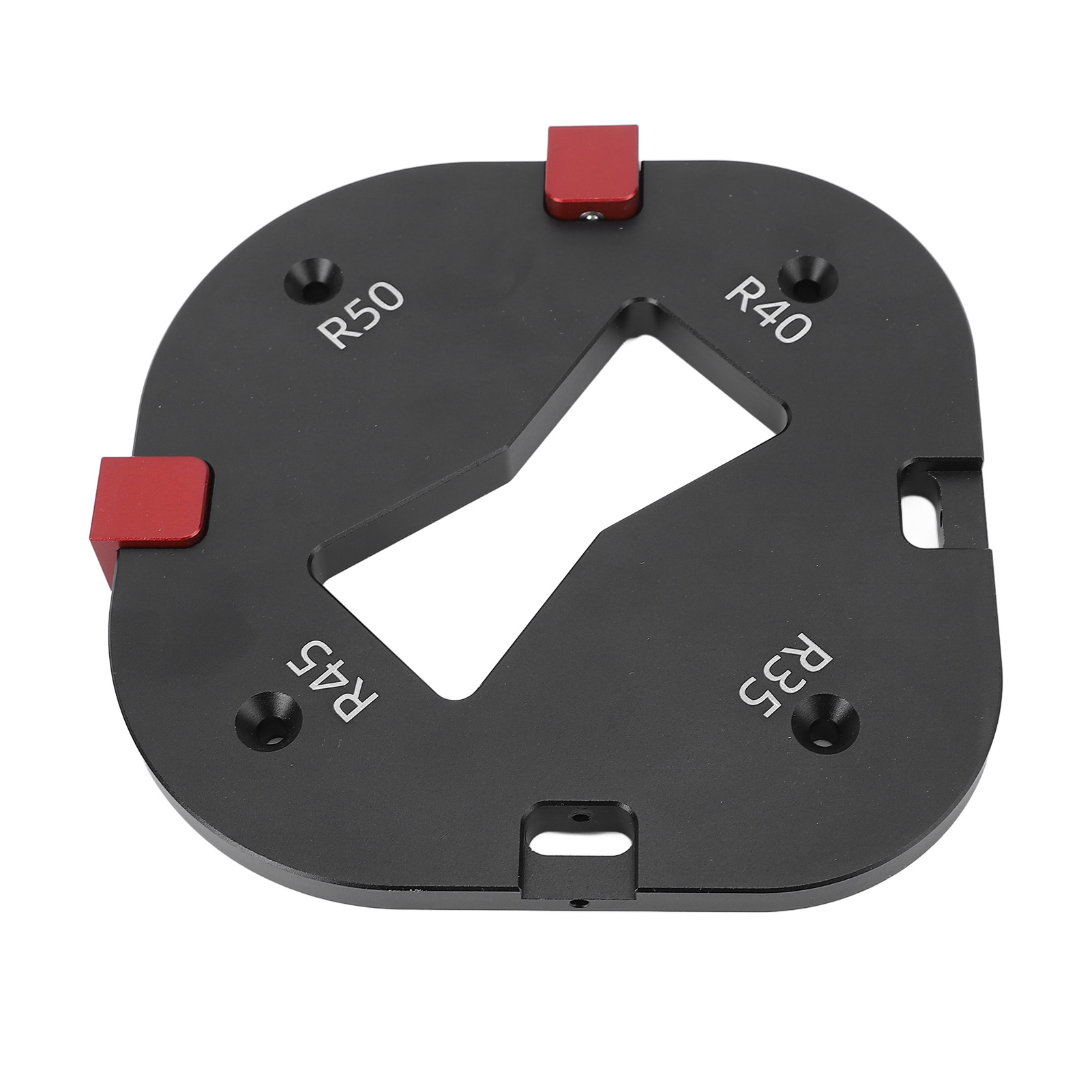 Abgerundete Eckvorrichtung Aus Aluminiumlegierung Mit Positioniermarkierungen R35 R40 R45 R50 Fräswerkzeug Für Holzgravur, Fasen Und Entgraten