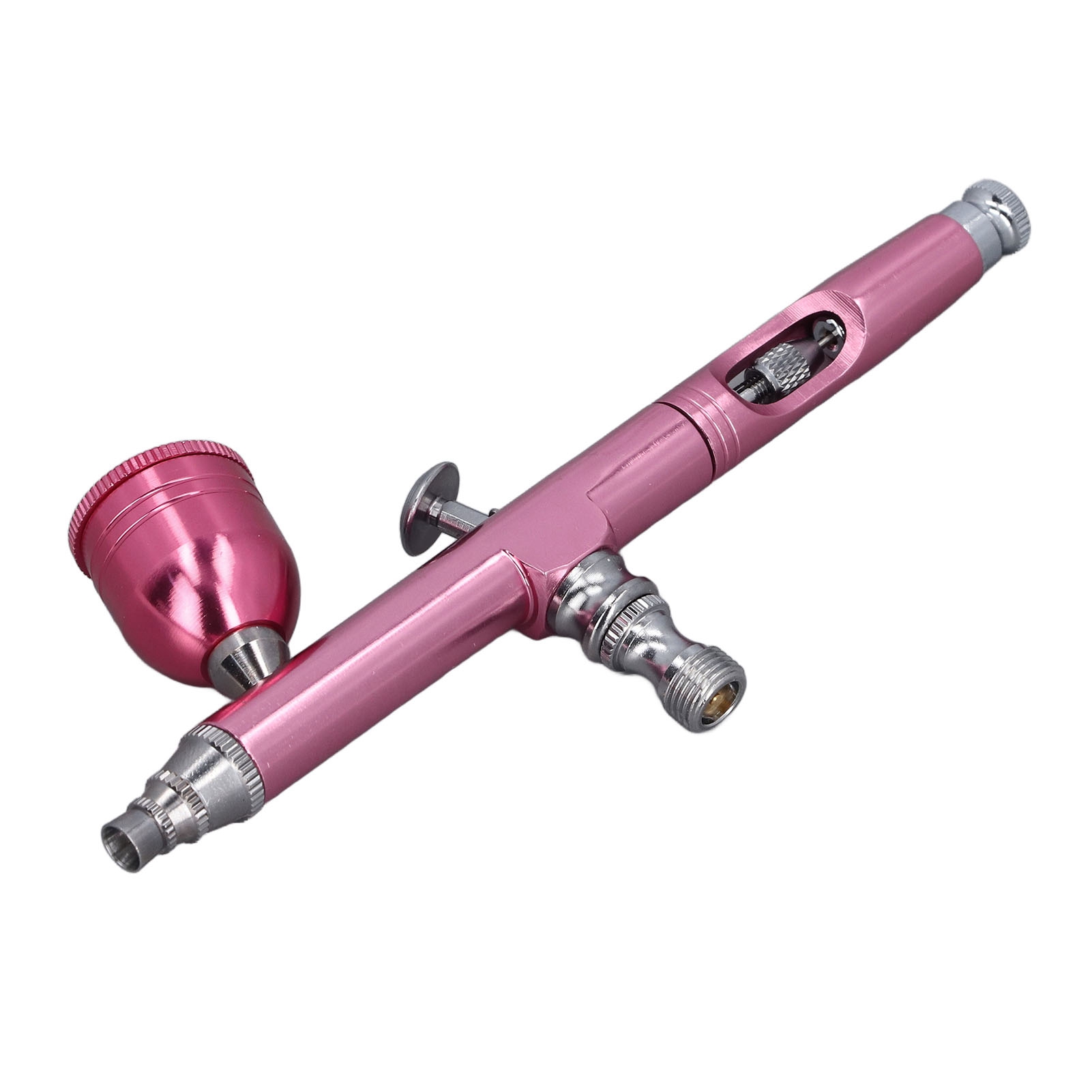Pinkfarbene Airbrush-pistole, 0,3 Mm Kaliber, Tragbare Düse Für Nagelkunst Und Nagel-make-up