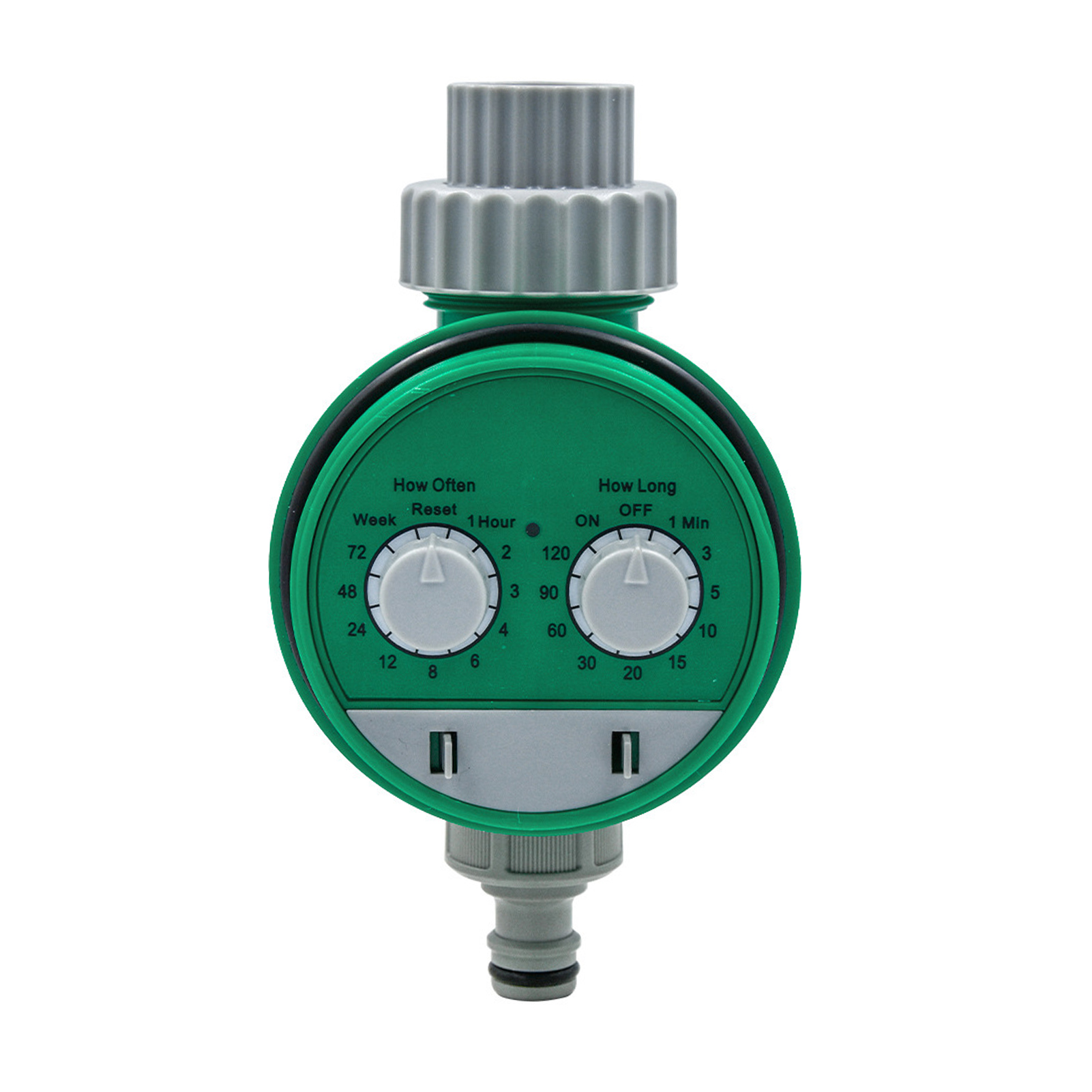 Multifunktionale Elektronische Bewässerungsuhr Mit Zwei Automatischen Drehreglern Für Gartenbewässerungssysteme, Schlauch Und Wasserhahn.