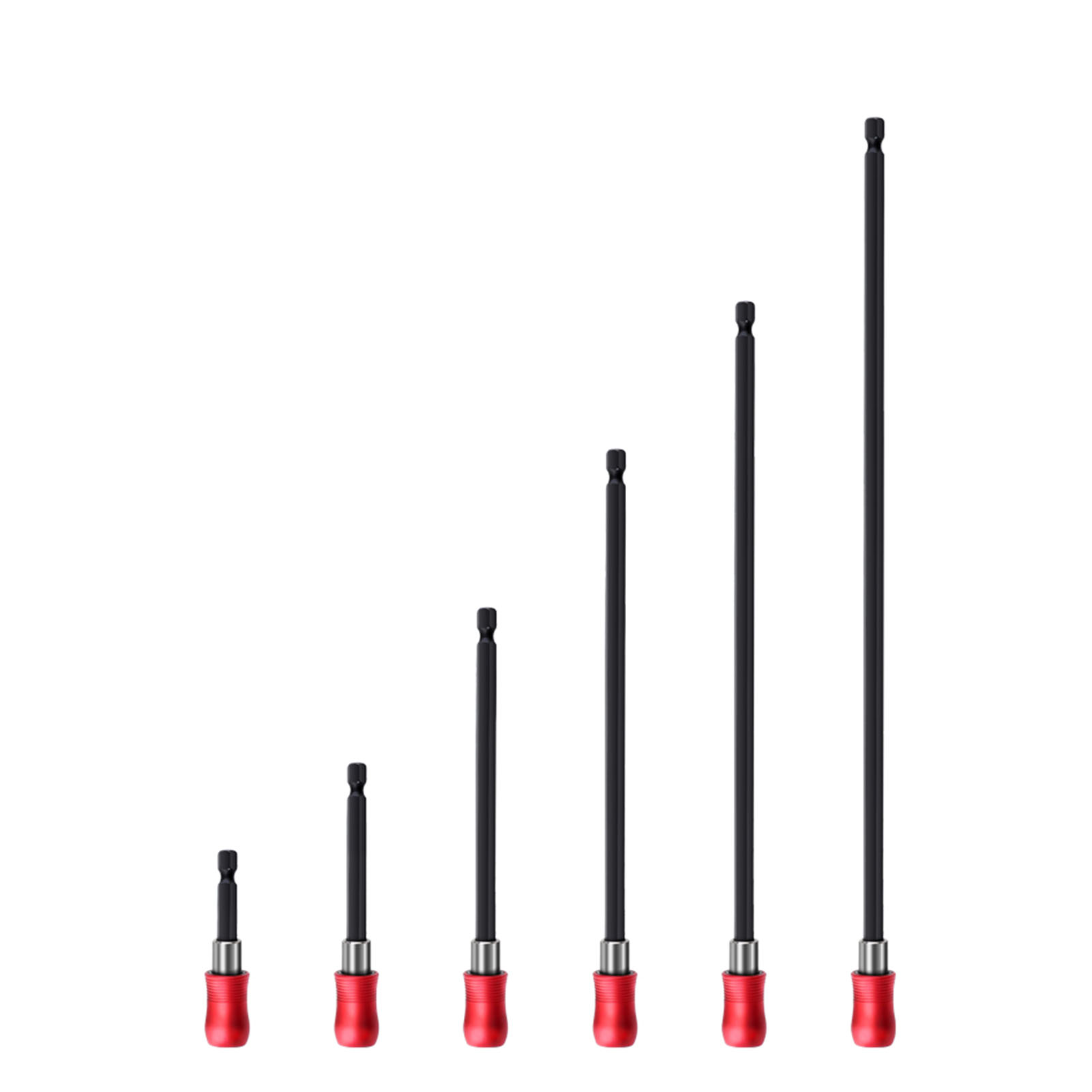 Set Mit 6 Verlängerungsrohren Für 6,35-mm-sechskant-steckschlüsseleinsätze, Bithalter Für Bohrmaschine, Schraubendreher Und Akkuschrauber