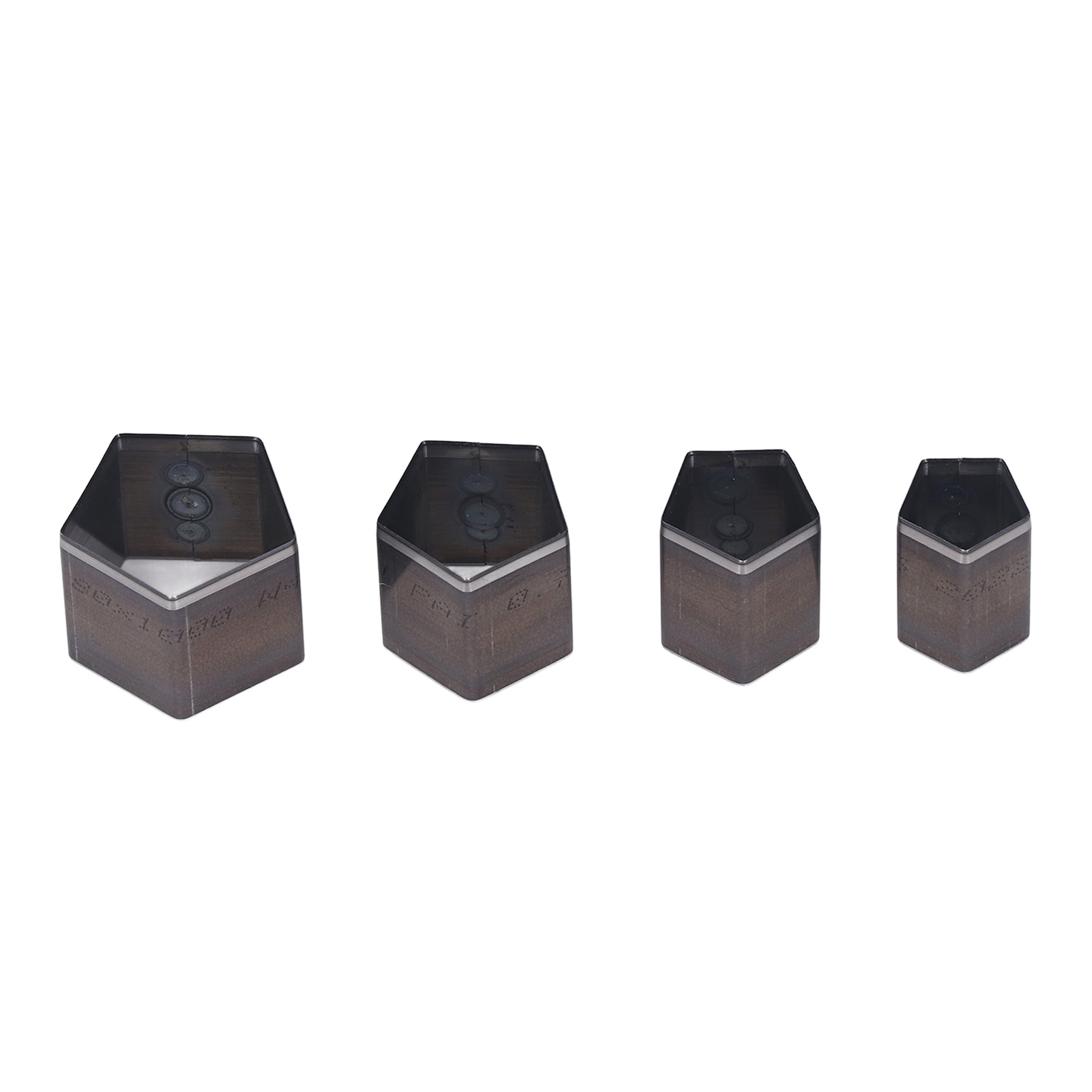 Set Mit 4 Fünfeckigen Stanzen Aus Legiertem Stahl Für Leder-bastelarbeiten
