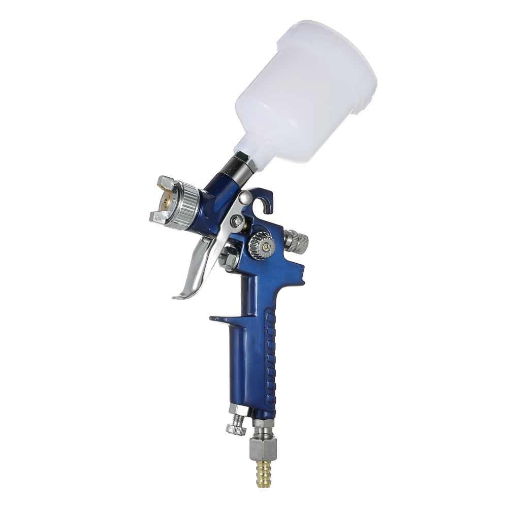 Kkmoon Miniatur-hvlp-farbpistole 1,0 Mm Schwerkraft-airbrush-set Für Ausbesserungsarbeiten An Autos Und Fahrzeugen