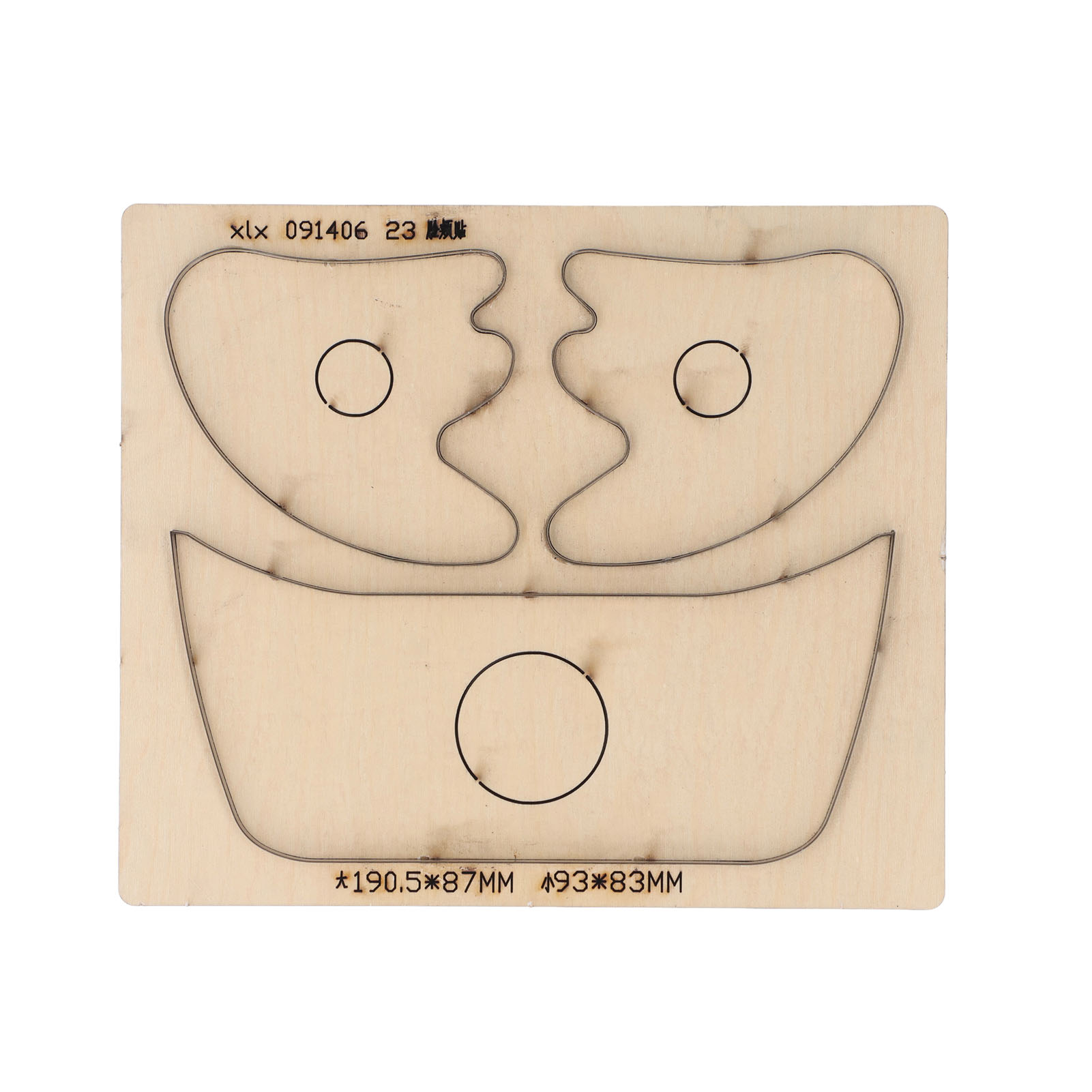 Lederstanzformen-set In Wangenform, Manuelle Stanzwerkzeuge Für Heimwerkerprojekte, Legierter Stahl, 22 X 18,5 X 2,3 Cm