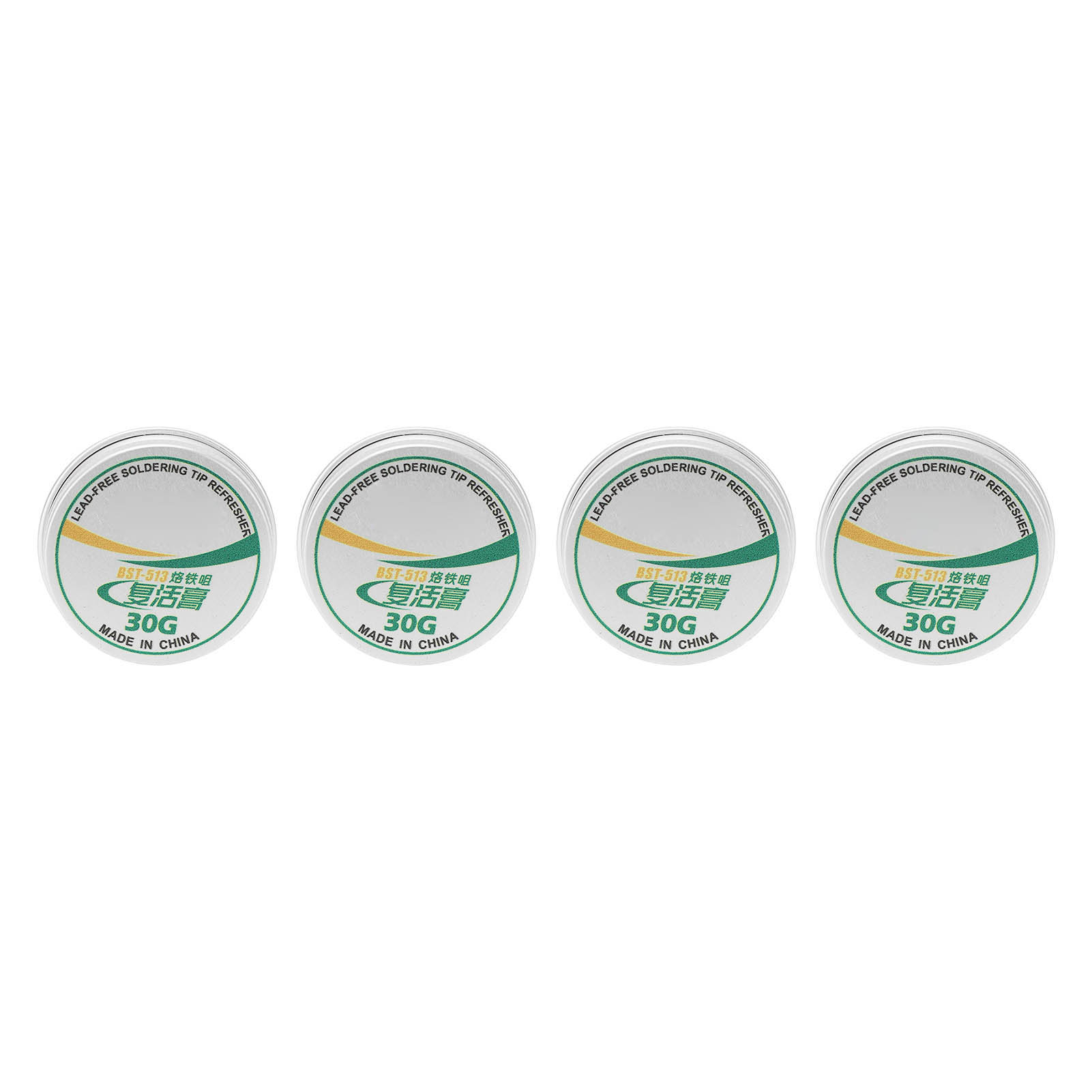 Packung Mit 4 Lötspitzen-reparaturpasten Aus Zinnpulver, Regenerationspaste Zur Entoxidation Der Lötspitze, 30 G