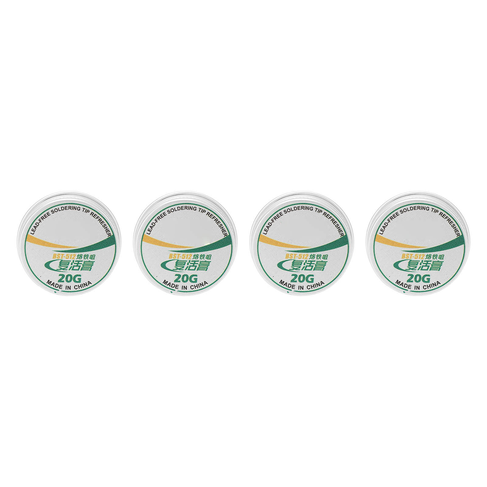 Packung Mit 4 Lötspitzen-reparaturpasten Aus Zinnpulver, Regenerationspaste Zur Entoxidation Der Lötspitze, 20 G