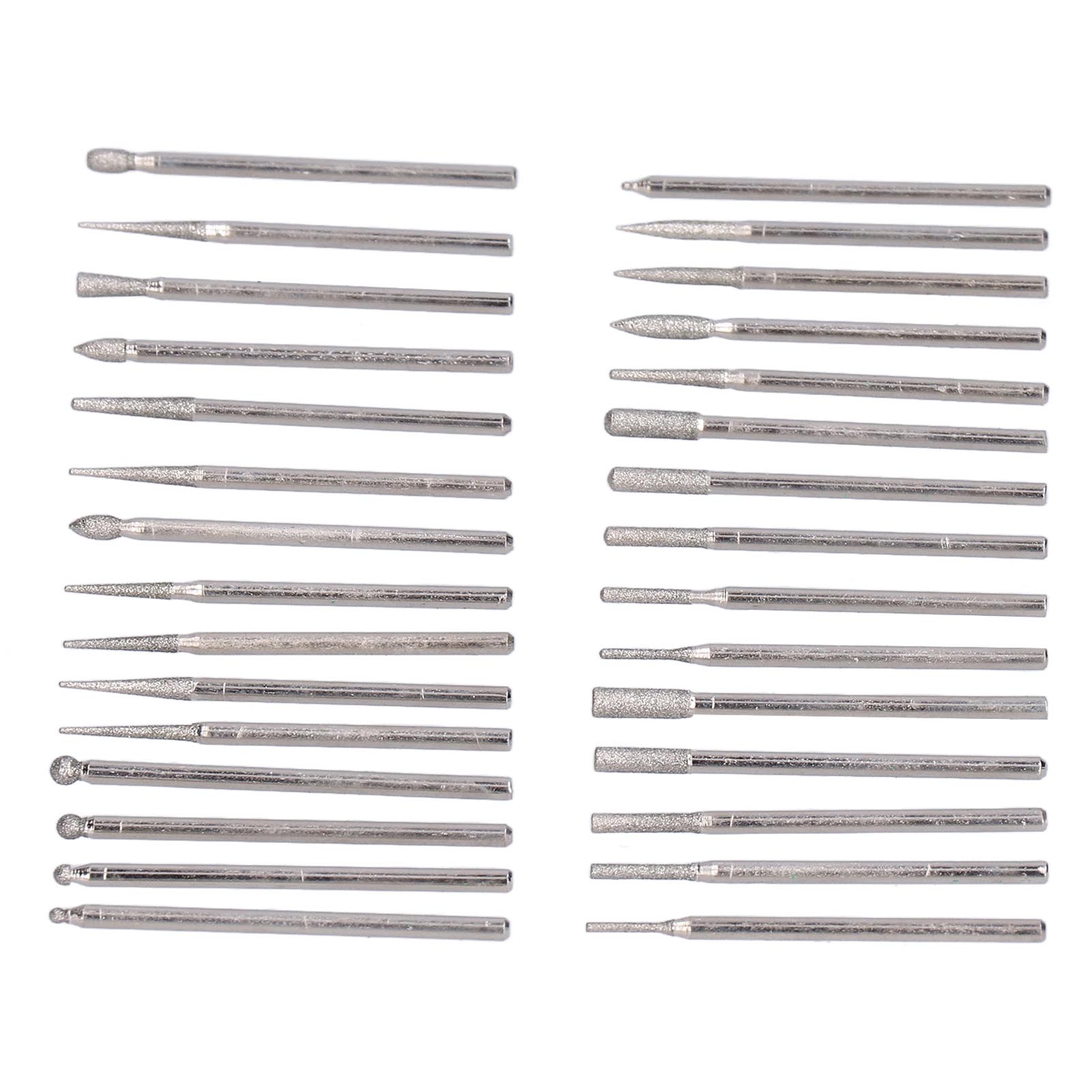 Satz Mit 30 Schleifscheiben Aus Schmirgelpapier Für Rotationsfräsmaschinen, Polieren, Gravieren, 2,3 Mm Schaft