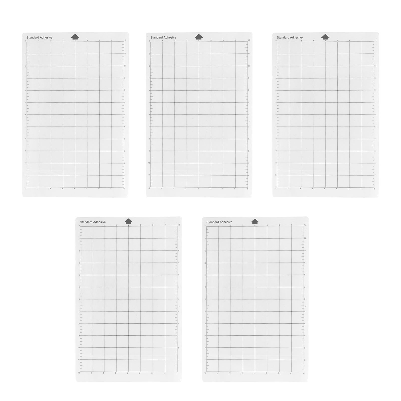 Set Mit 5 Standard-schneidematten Mit Rutschfestem Raster Und Haftbeschichtung Für Silhouette Cameo