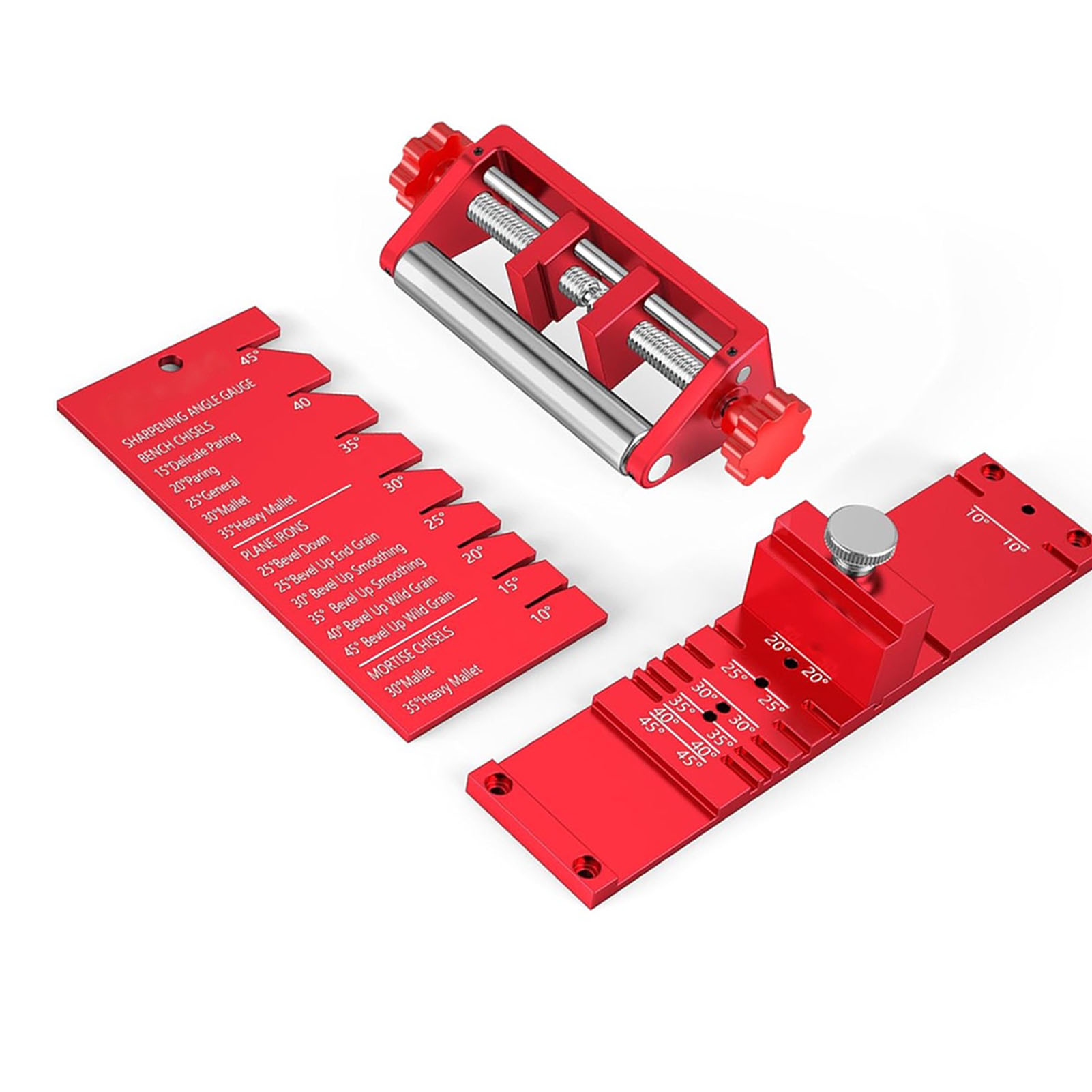 Schärfhilfe Für Holzmeißel Und Hobel Aus Aluminiumlegierung, Winkelverstellung 10° Bis 45°, Breite 0,12–2,9 Zoll