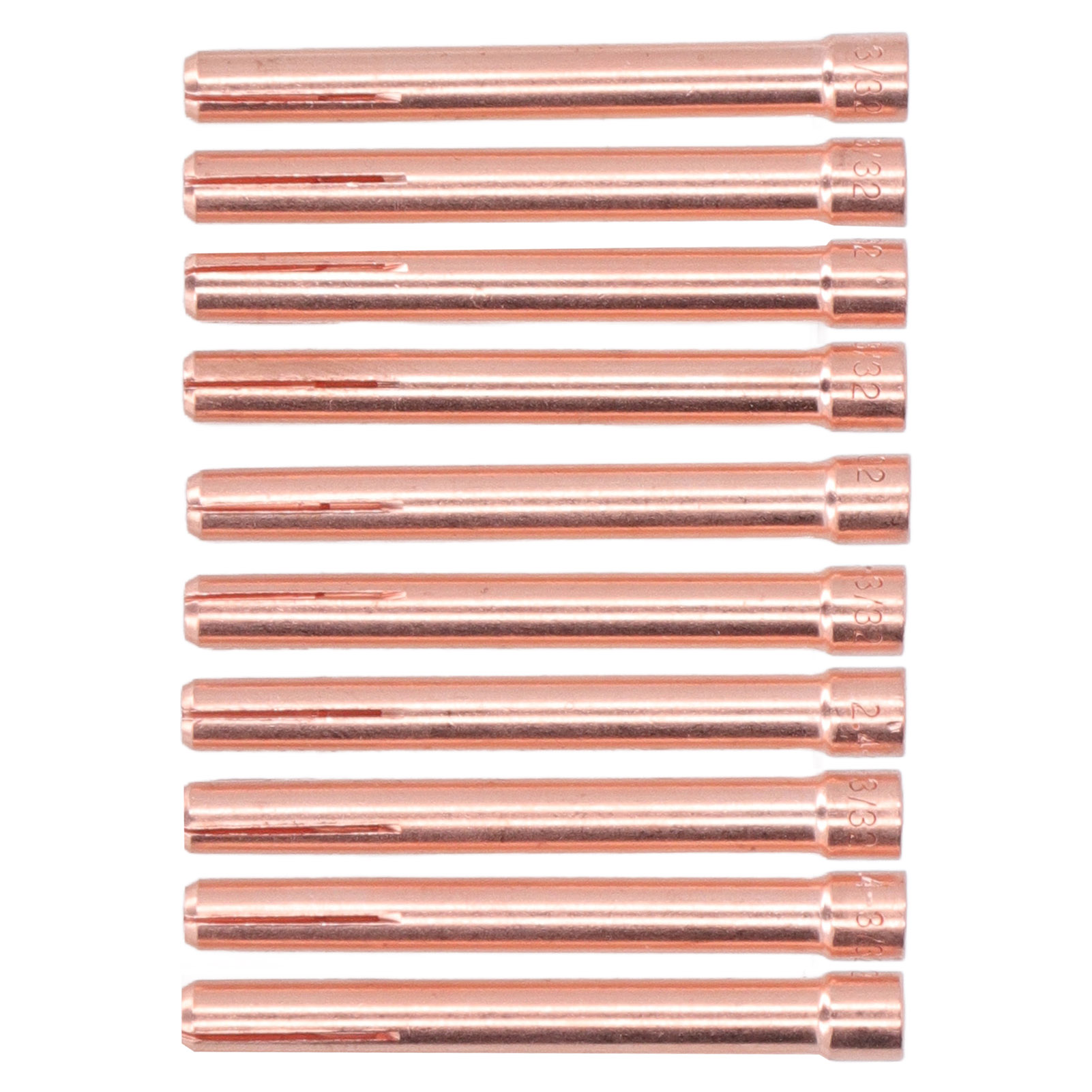Packung Mit 10 Tig-spannzangenstiften 3/32" 10n24 2,4 Mm Für Schweißbrenner Der Serien Wp17, 18 Und 26