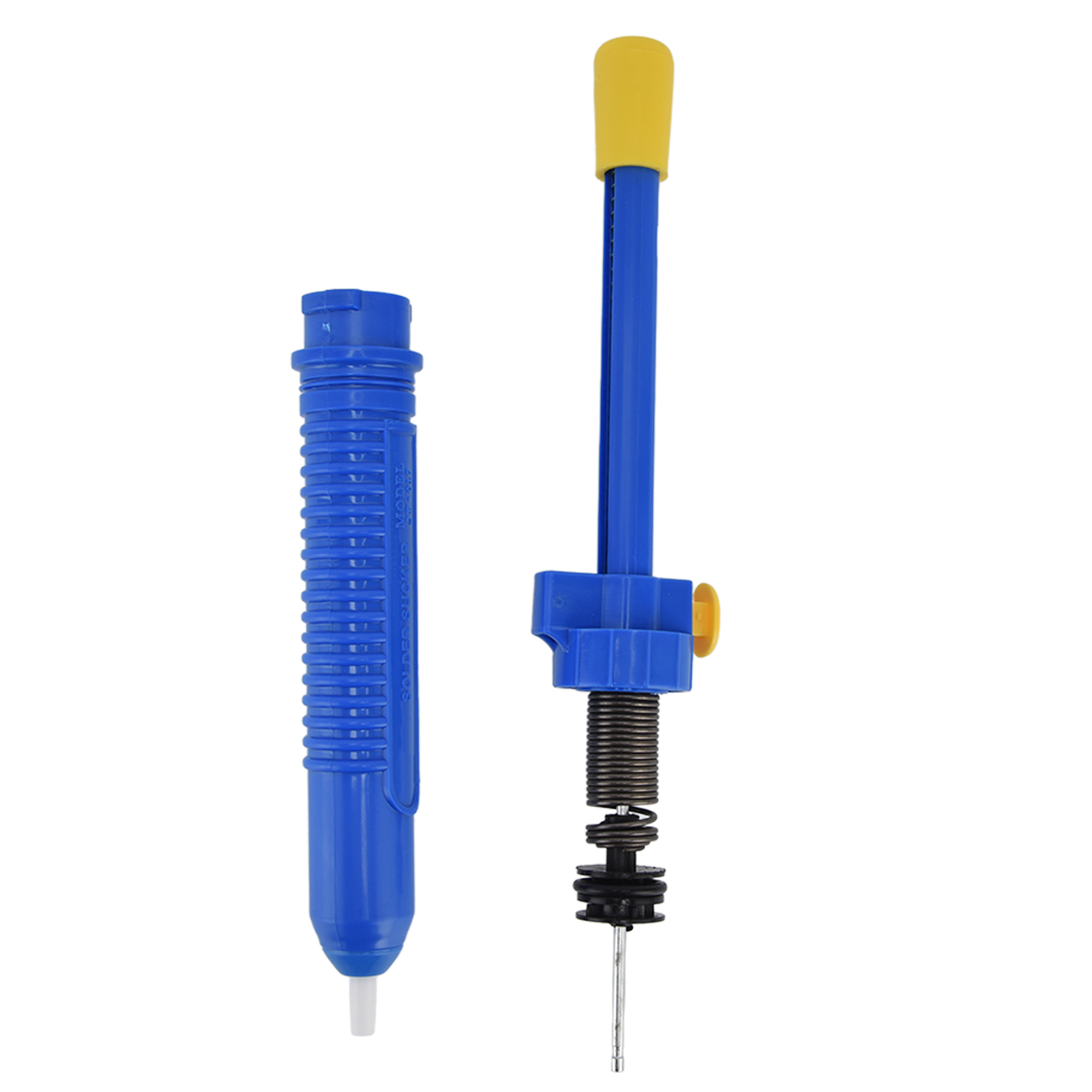 Jf-017 Manuelle Entlötpumpe, Abs, Rutschfest, Blau/gelb, 330 Mm X 150 Mm, 26-mm-düse Zum Absaugen Von Lötzinnresten