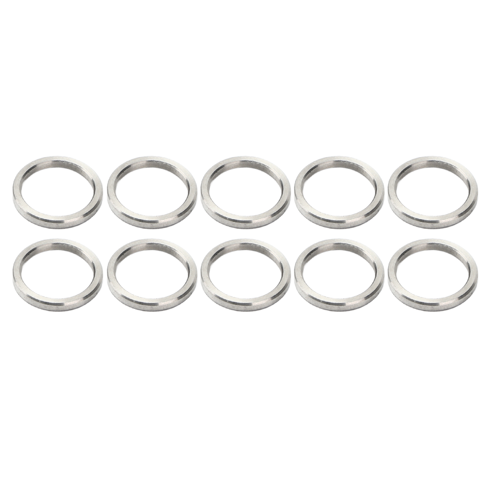 Packung Mit 10 Edelstahl-unterlegscheiben, 15 Mm Außendurchmesser, 12 Mm Innendurchmesser, 3515-0015-0020