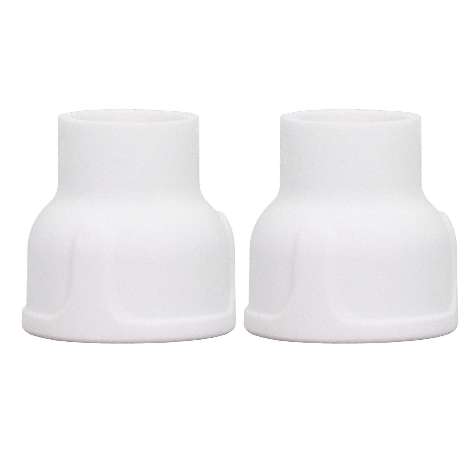 Set Mit 2 Weißen Keramik-wig-düsen Mit 2,4-mm-mittellochfilter Für Argon-wig-schweißbrenner