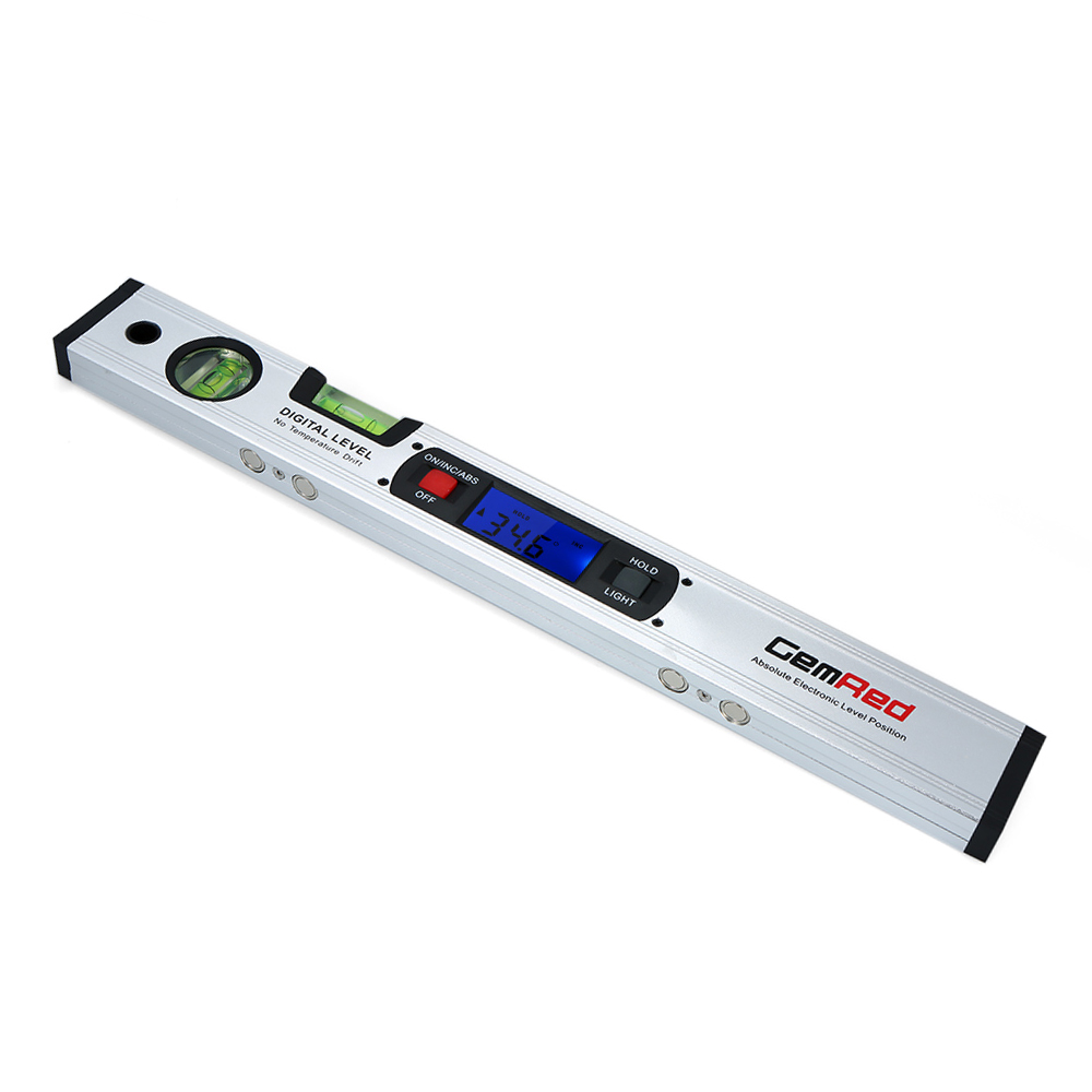 Gemred 40 Cm Magnetische Digitale Wasserwaage Mit 4 Magneten Und Vertikaler/horizontaler Wasserwaage