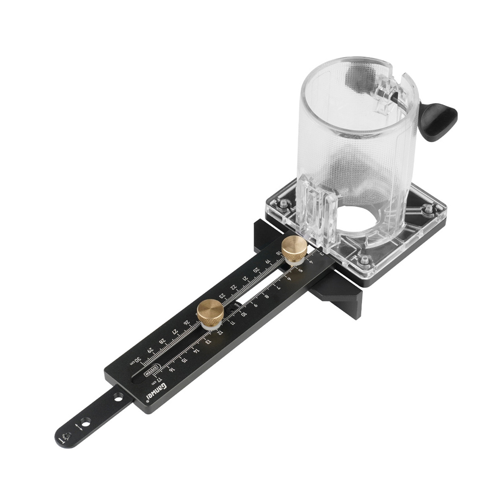Ganwei 65-mm-kreisfräser-set Aus Aluminiumlegierung Für Holzbearbeitung, Kreisfräsen Und Bohren, 2 Positionierungsmethoden Mit Geradlinanschlag