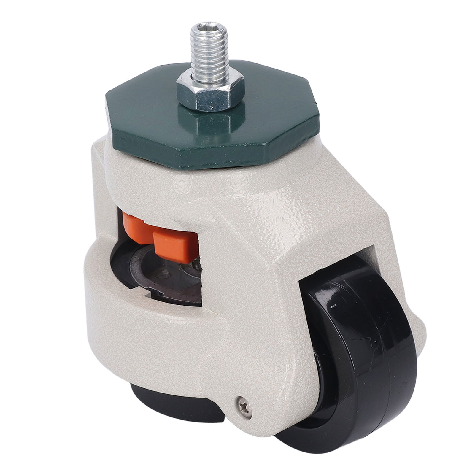 M12-gewindespindelrolle Mit Verstellbarer Plattform Und 62-mm-nylonrad, Lenkrolle Mit Sockel Für Werkbank, 4er-set