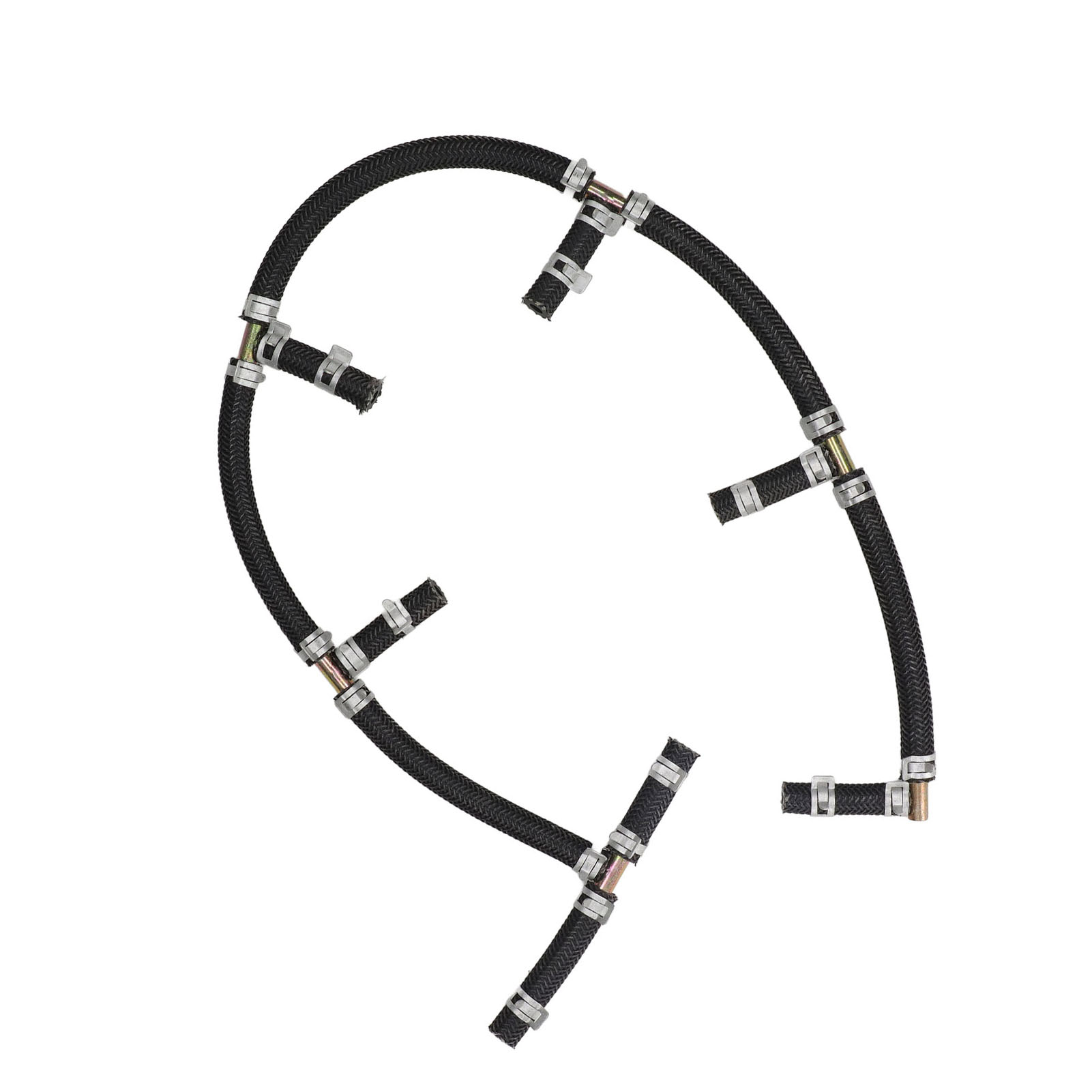 Ölrücklaufleitung Für Einspritzdüsen Mit 3-wege-t-stück Aus Stahl Für Cat E320c E320d Mit Ladeluftkühler