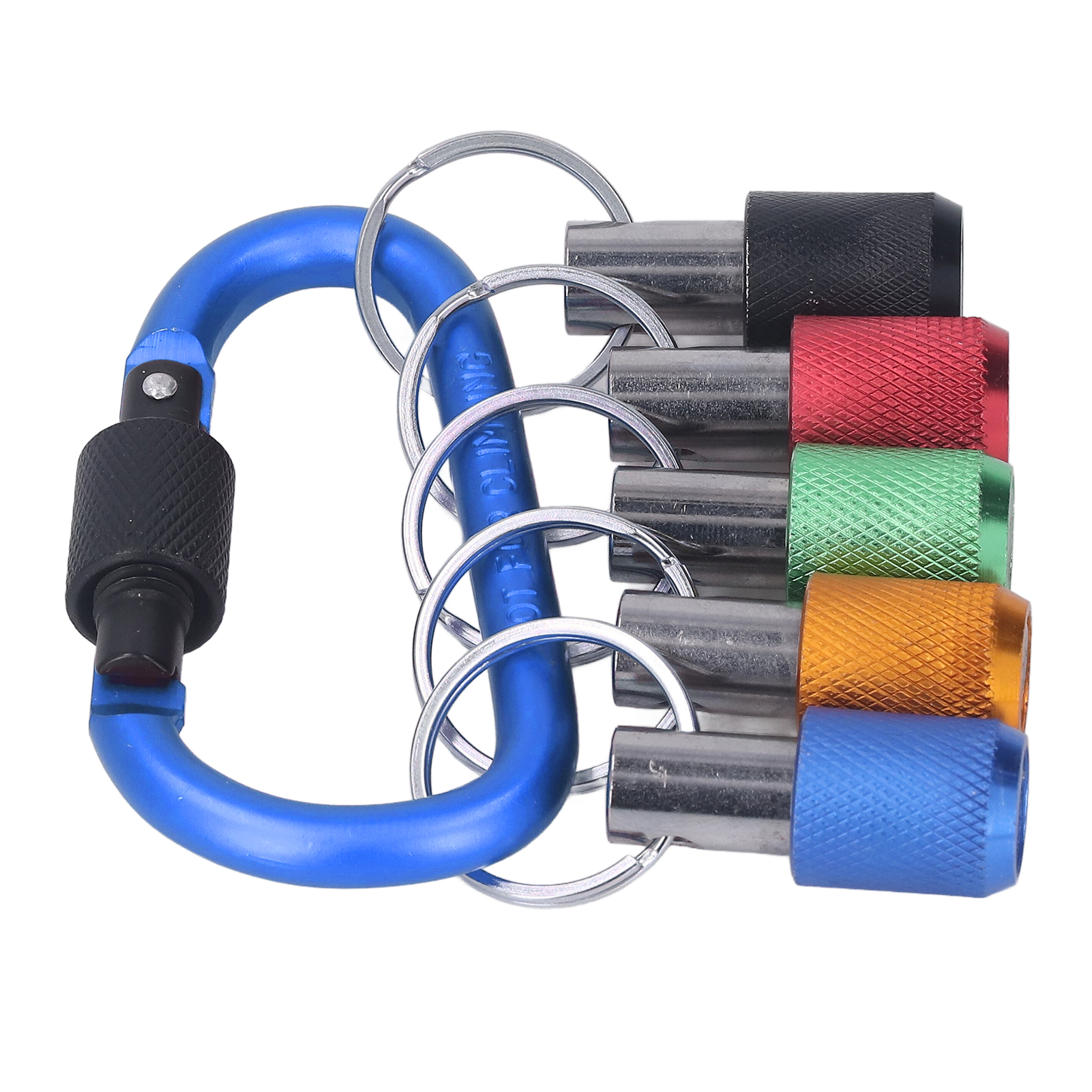 1/4"-sechskant-bithalter Mit Schnellspannfutter, 5 Farbige Steckschlüssel (rot, Gelb, Blau, Grün, Schwarz) Und Metallring