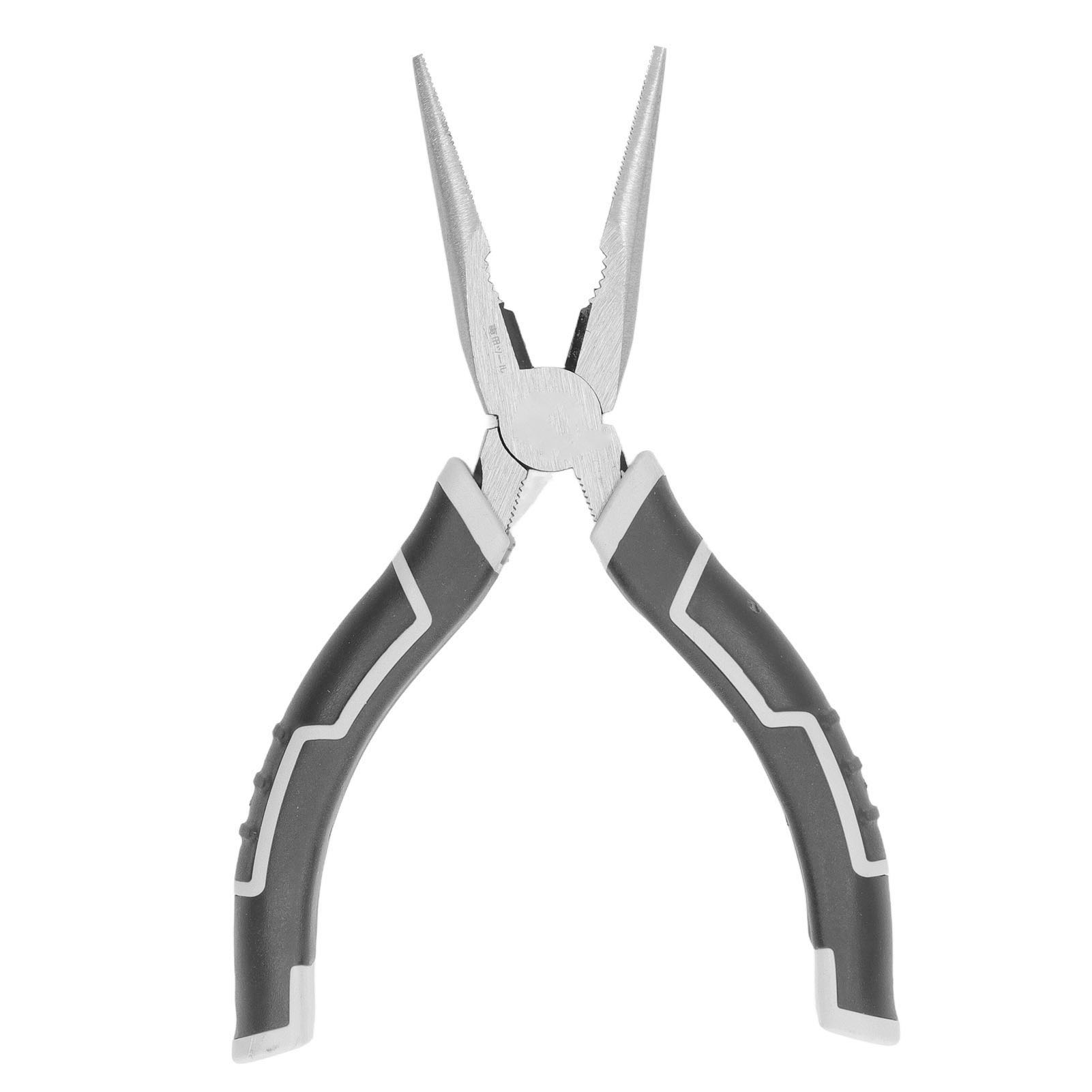 6-zoll-abisolierzange Mit Backen Aus Hochkohlenstoffhaltigem Stahl, Legiertem Stahl, Ergonomischem Griff, Drahtschneider, Elektrikerzange, Spitzzange
