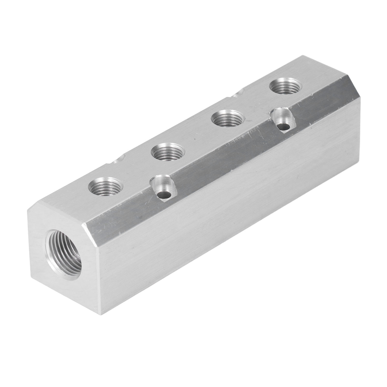 Hochleistungs-luftverteiler, 40x40 Mm Aluminium-pneumatikblock, G1/2-einlass, G1/4-auslass, Sy40-02-4f