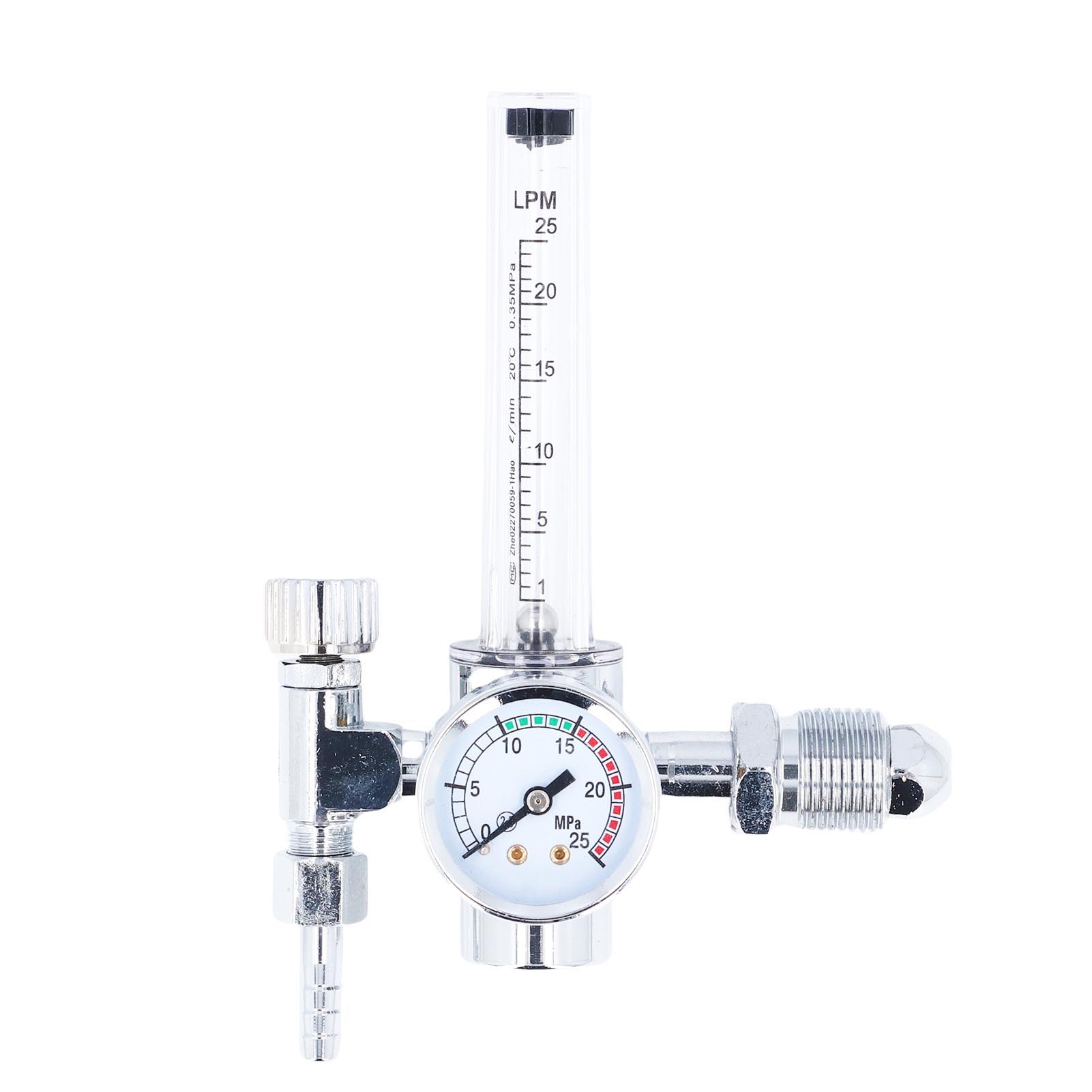 Argon-gasregler Mit Manometer, Co₂-druckminderungsventil Für Schweißarbeiten, Außengewinde G5/8, Messbereich 0–25 Mpa