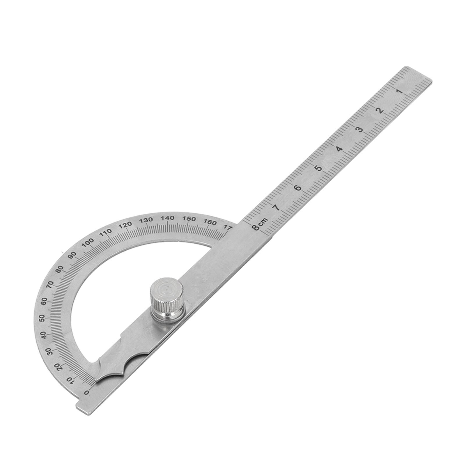 Hochpräziser Multifunktions-winkelmesser Aus Edelstahl, 180°-winkelmesslineal, 80 X 120 Mm, 0 Bis 8 Cm