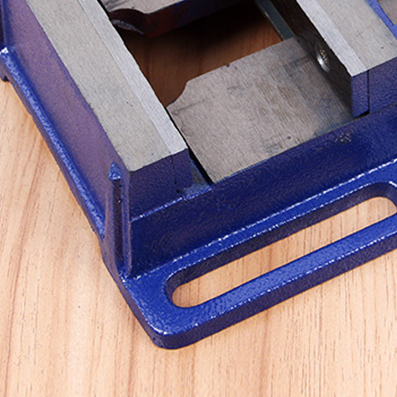 Stahlbohrschraubstock Mit Großer Öffnung, Fester Spannmechanismus, Werkbankschraubstock, Werkzeugmaschine Für Die Holzbearbeitung, 3 Zoll, Blau