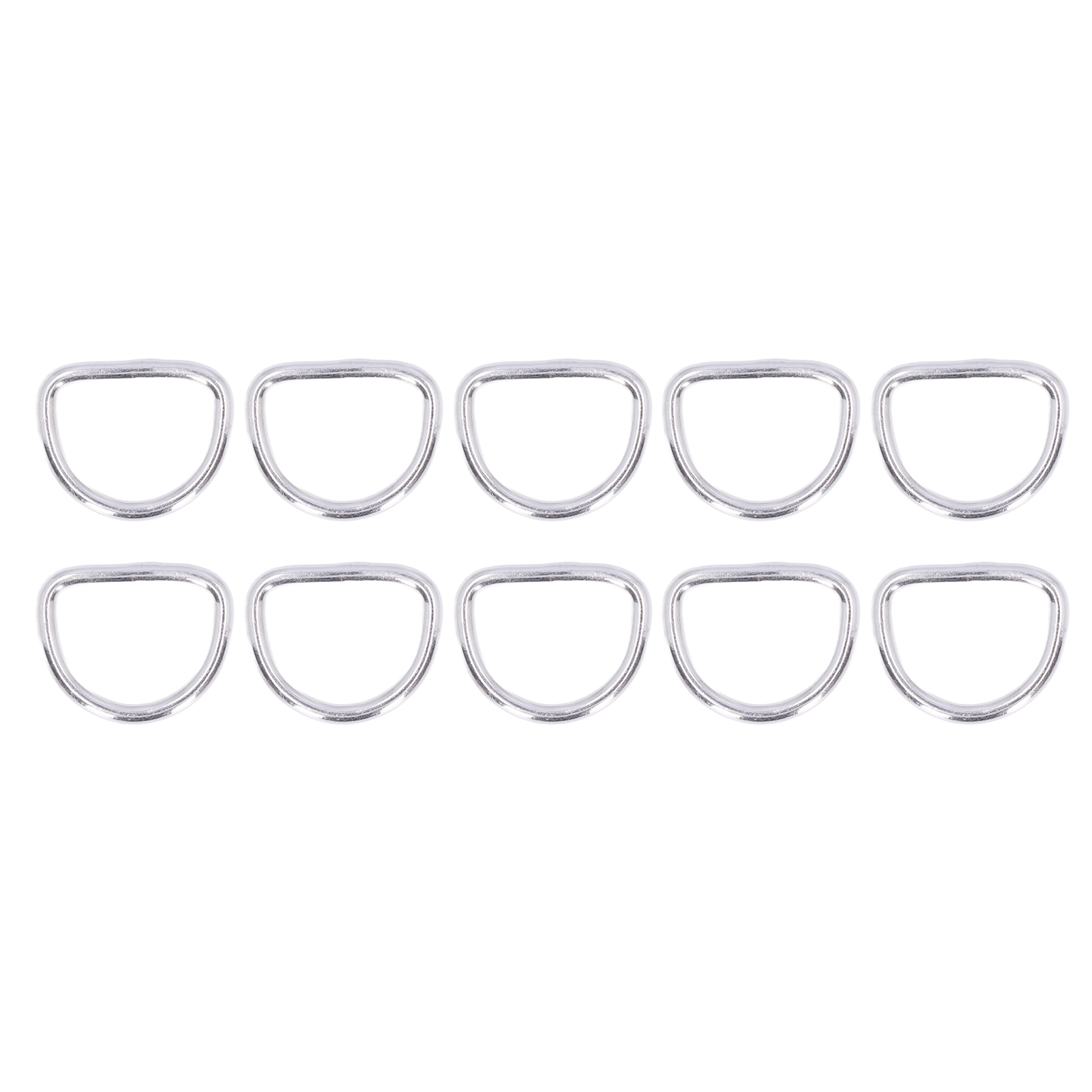 Satz Mit 10 Nahtlos Geschweißten D-ringen Aus Edelstahl 316 Für Boote, 4 X 30 X 22 Mm