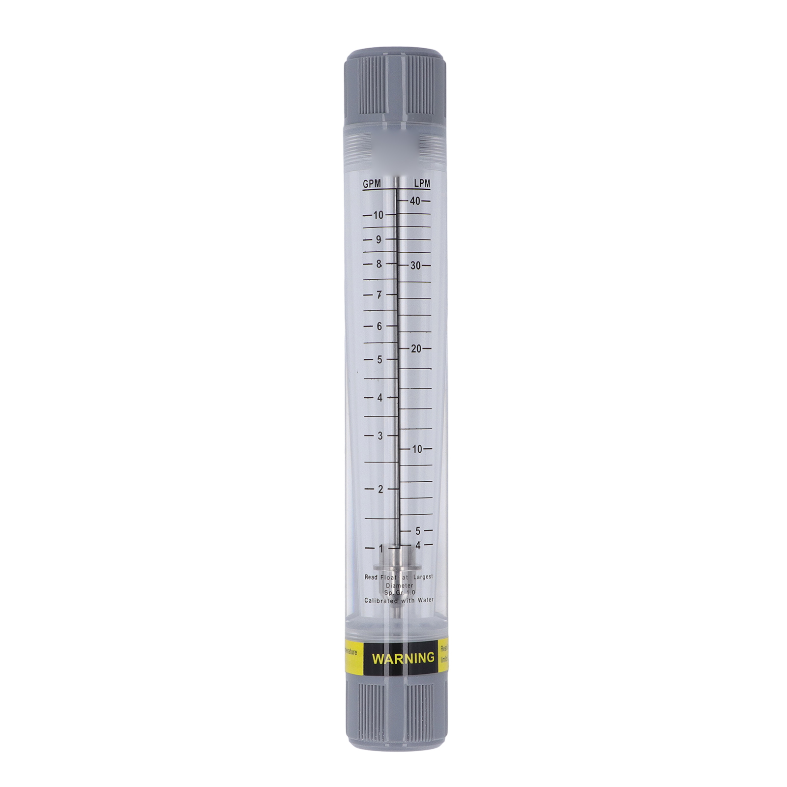 Durchflussmesser Für Flüssigkeiten In Rohrform Aus Transparentem Acrylglas, Präzise Skala Von 1-10 Gpm, G1-innengewinde