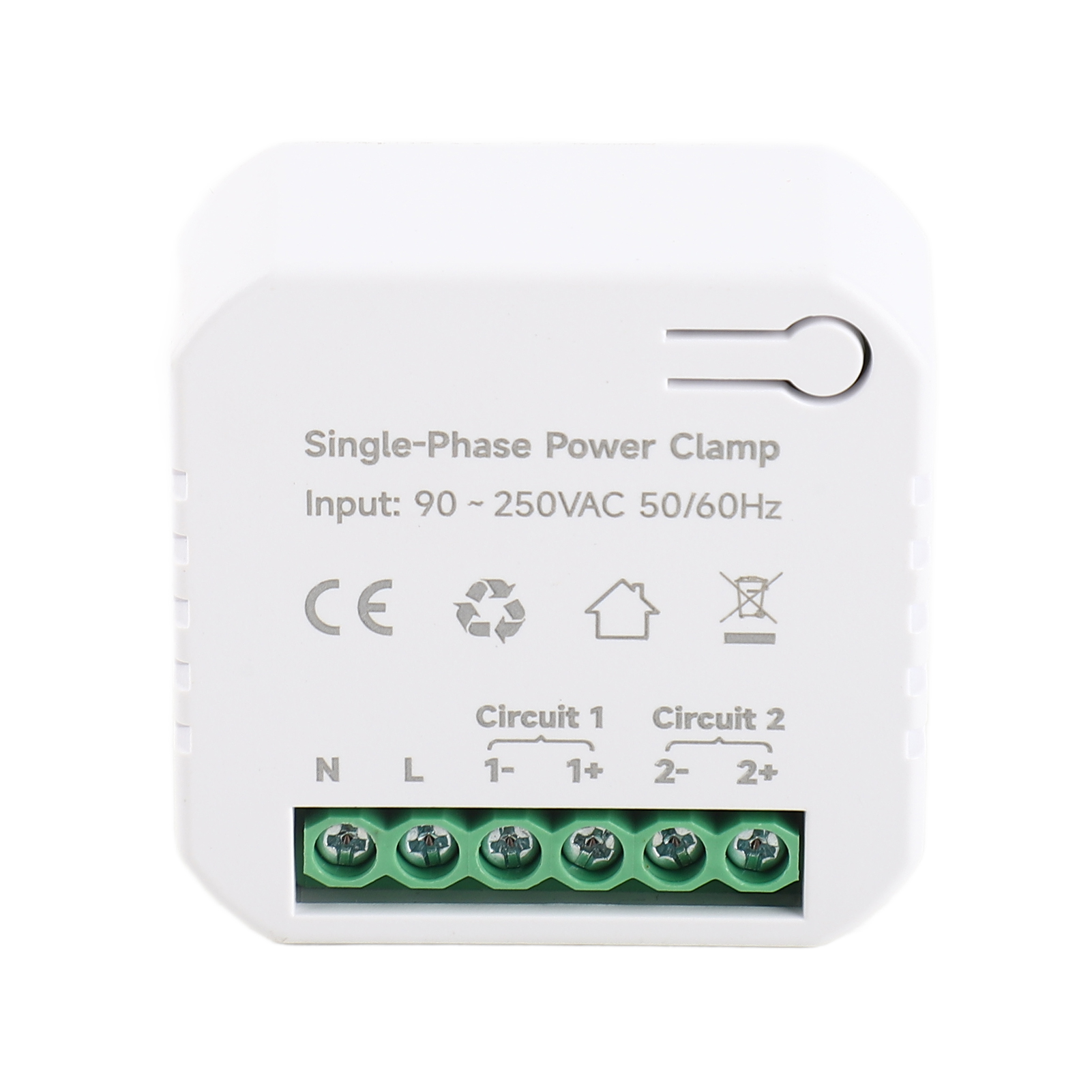 Tuya Wifi 80a Einphasen-energiezähler Mit 2ct-zangen, Mobiler App Zur Erfassung Des Kwh-verbrauchs Und Zur Anzeige Von Stromstatistiken, 90–250 V Ac, 50/60 Hz