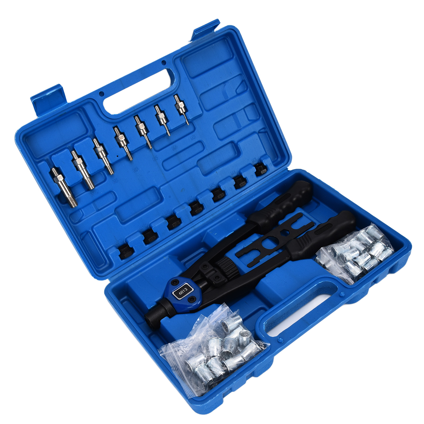 Set Mit 126 Teilen, Manuelles Nietwerkzeug Für M3, M4, M5, M6, M8, M10 Und M12