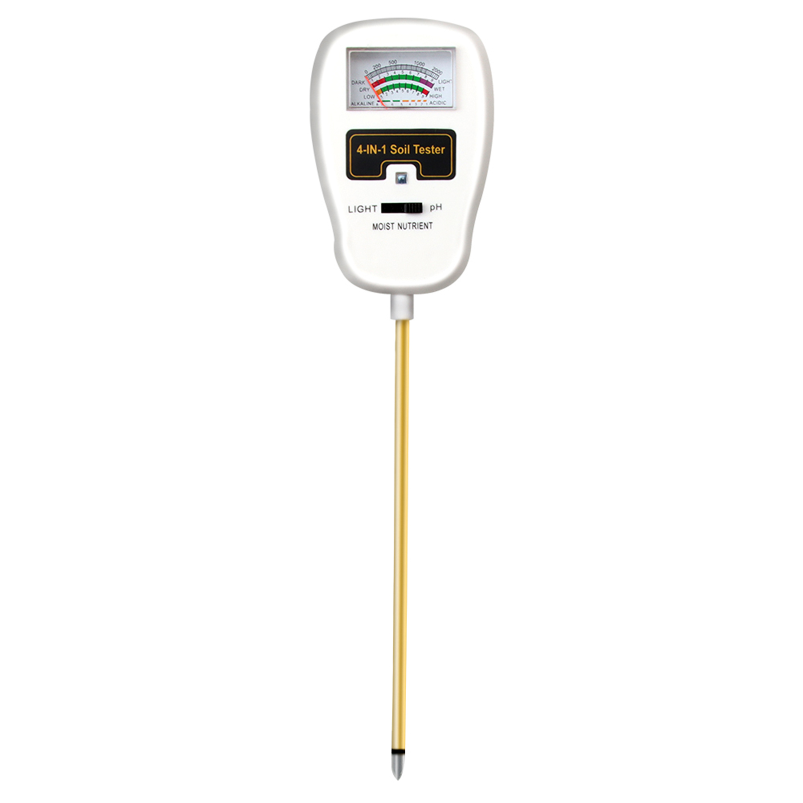 4-in-1 Faltbarer 90°-bodentester: Feuchtigkeit, Licht, Ph-wert, Nährstoffe, Gartenwerkzeug Für Topfpflanzen Und Anbau