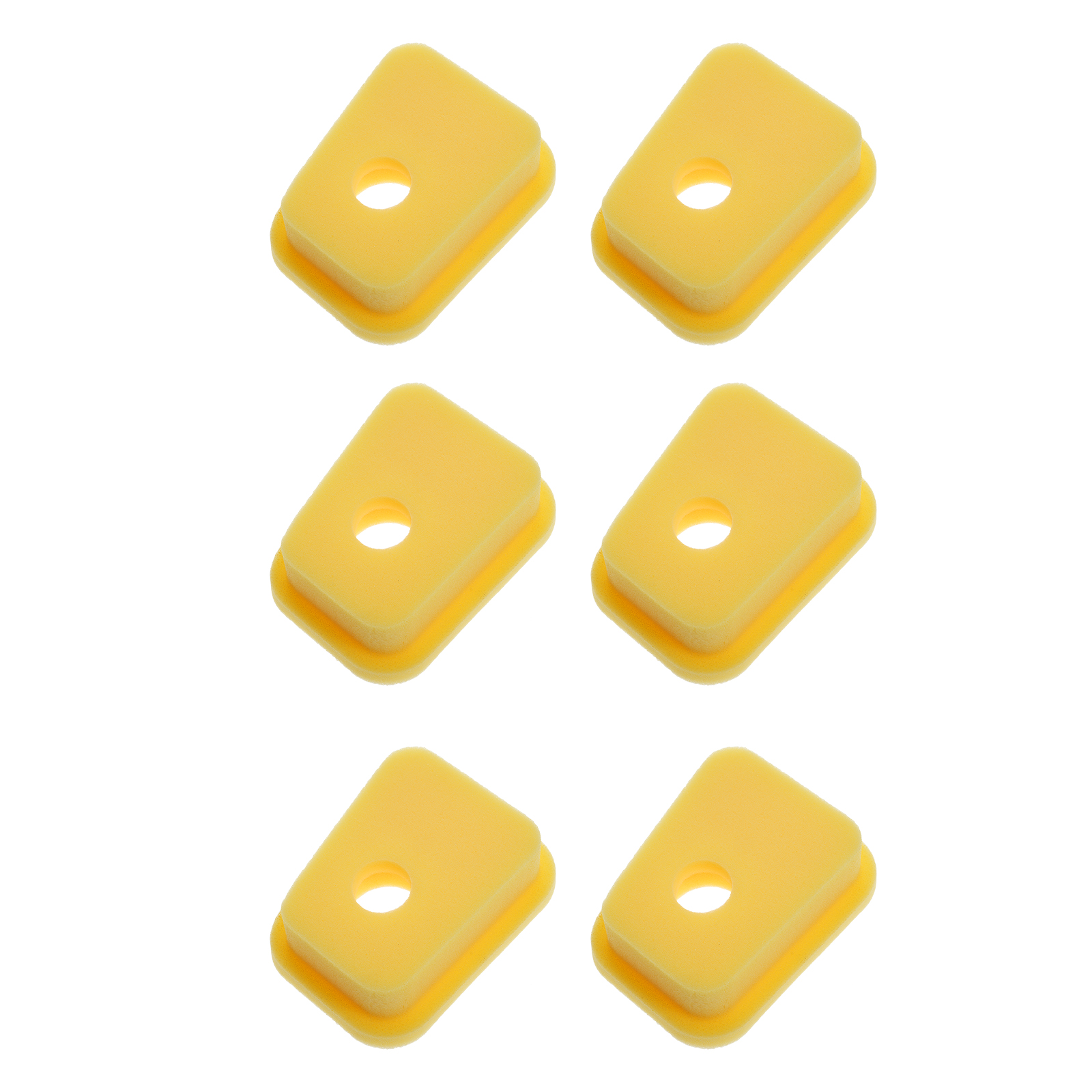 Set Mit 6 Ersatz-schaumstoffluftfiltern Für Rasenmäher