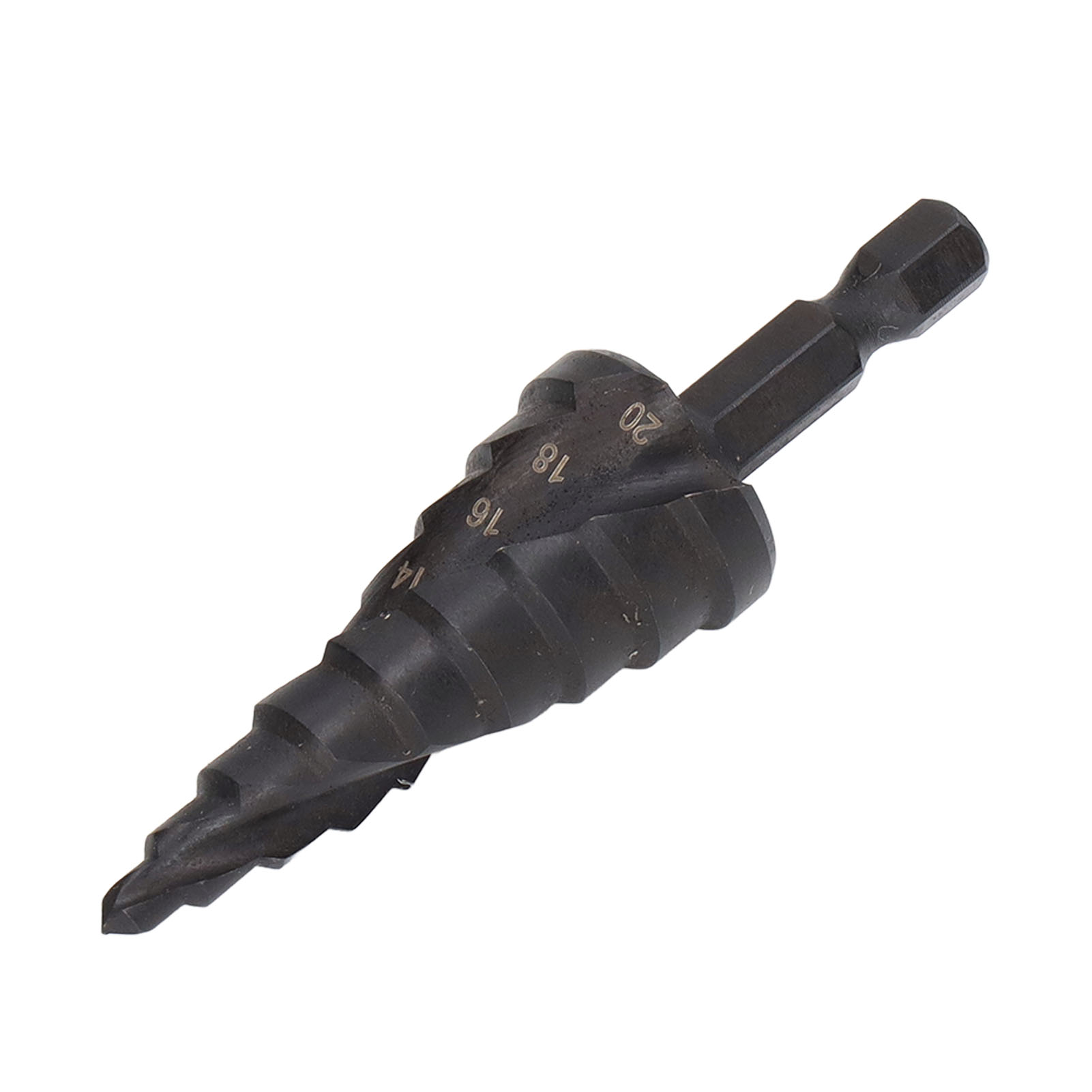 Hss-kegelbohrer Mit Spiralnut, Sechskantkernbohrer Für Schwarzmetall, 9 Stufen (4-20 Mm)