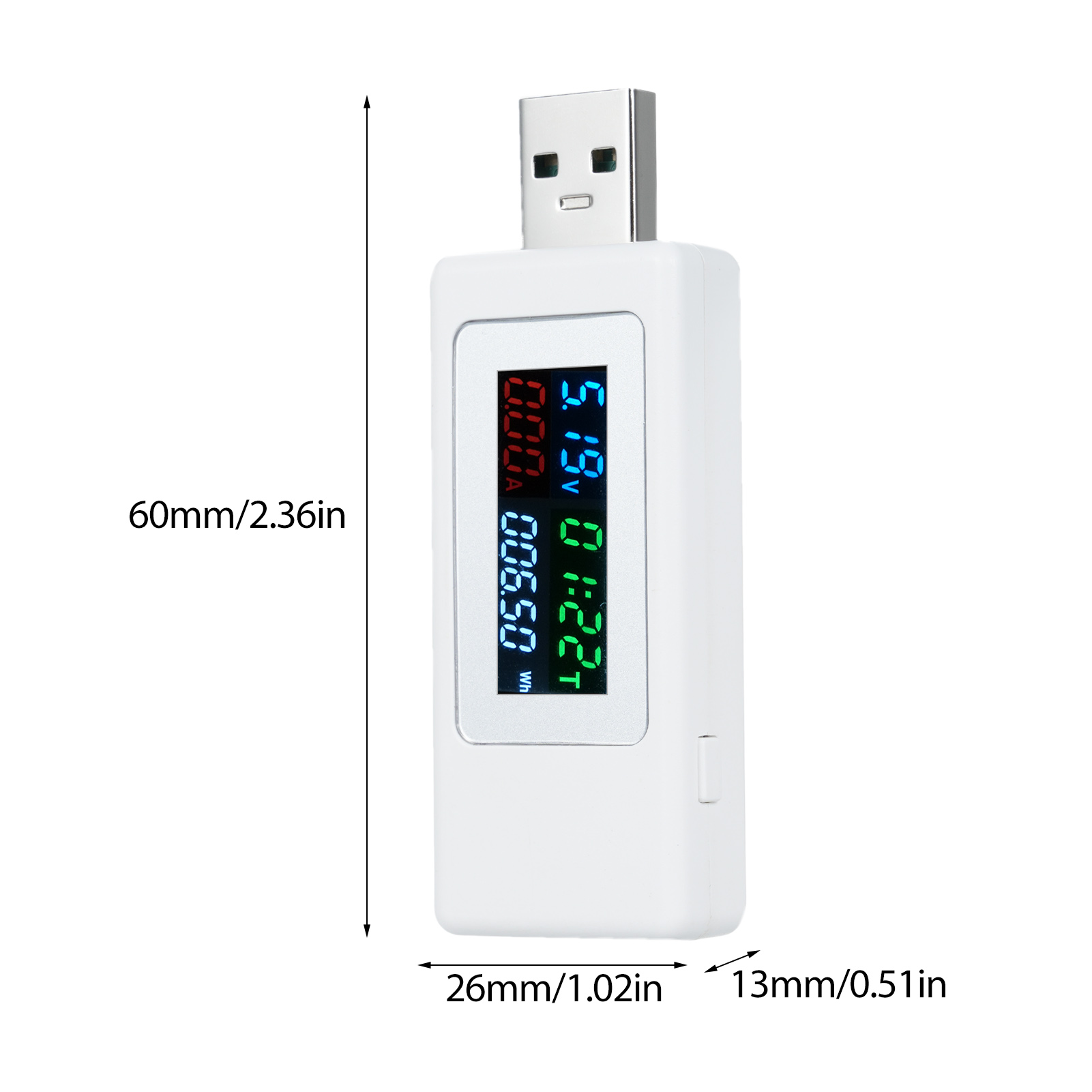 Usb-tester Voltmeter Amperemeter Multimeter 4-30v 0-6,5a 0-195w Schnellladefunktion Qc Sicheres Spannungs- Und Strommesswerkzeug Für Ladekabel Und Akkus