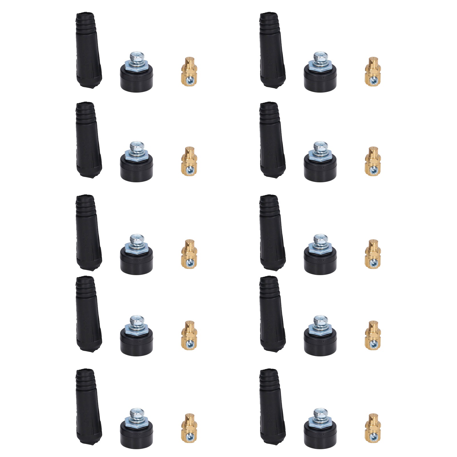 Packung Mit 10 Panelverbindern Für Wig-schweißkabel, Schnellanschluss-buchsenadapter, 10–25 Mm², Eu-ausführung