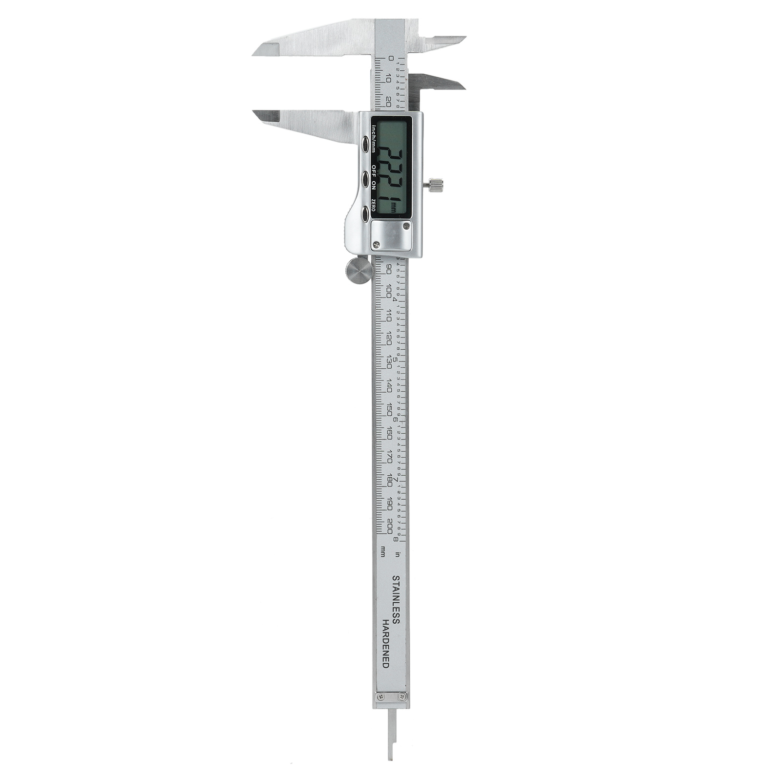 Digitaler Edelstahl-messschieber (200 Mm / 8 Zoll) Mit Großem Lcd-display, Elektronischem Mikrometer Und Umrechnungsfunktion Für Zoll- Und Metrische Einheiten
