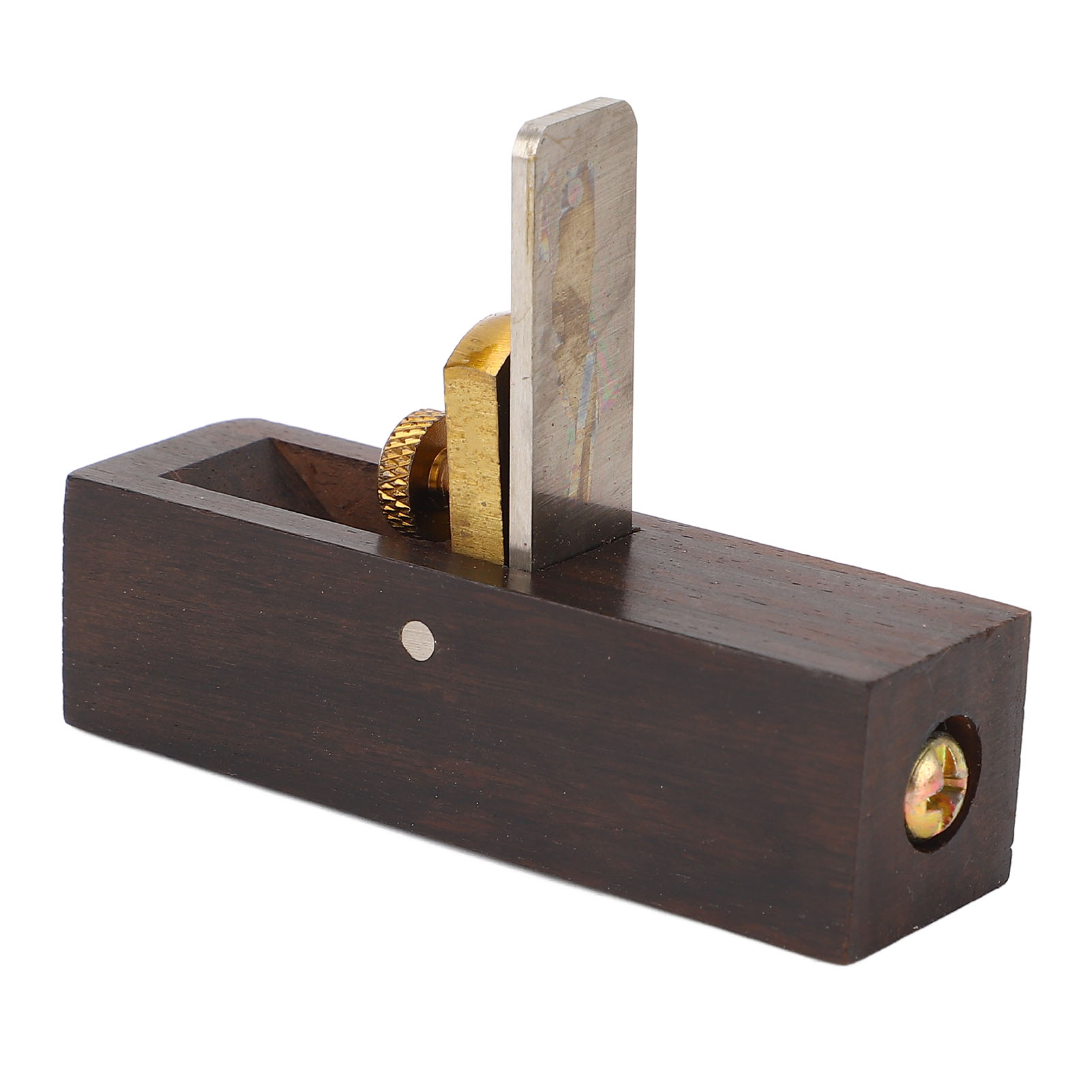 Kleiner Taschenhobel Aus Ebenholz Mit Klinge Aus Hochgeschwindigkeitsstahl, Holzbearbeitungswerkzeug Zum Hobeln, Entgraten Und Anfasen.