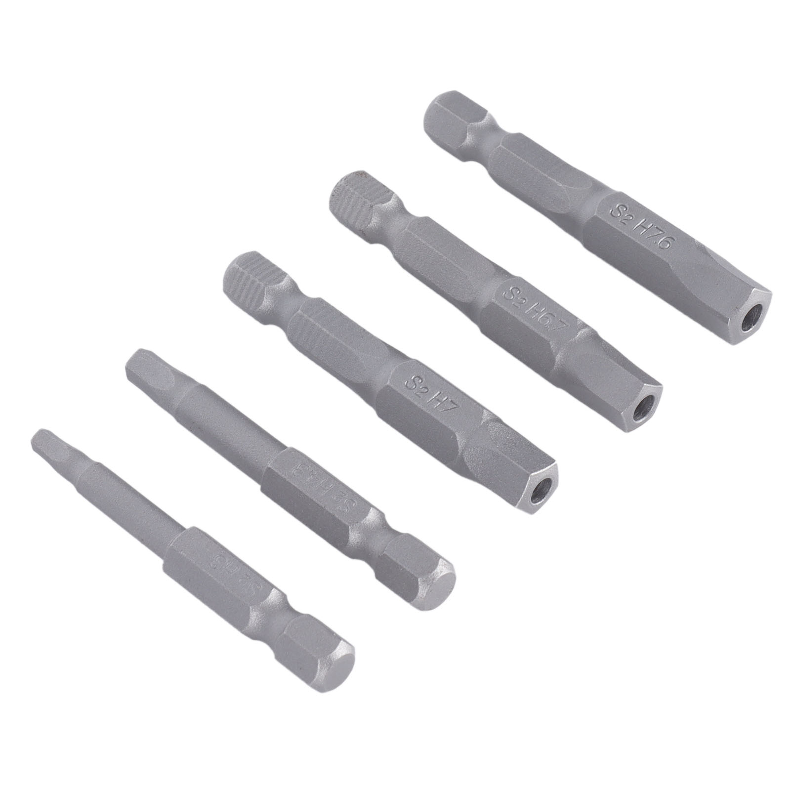 Set Mit 5 Magnetischen Fünfkantbits In S2 Mit 1/4"-sechskantschaft Für Bohrmaschinen Und Schraubendreher